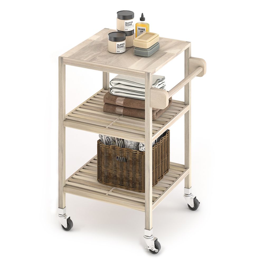 Holger Kitchen Cart 520mm X 850mm - Organic White