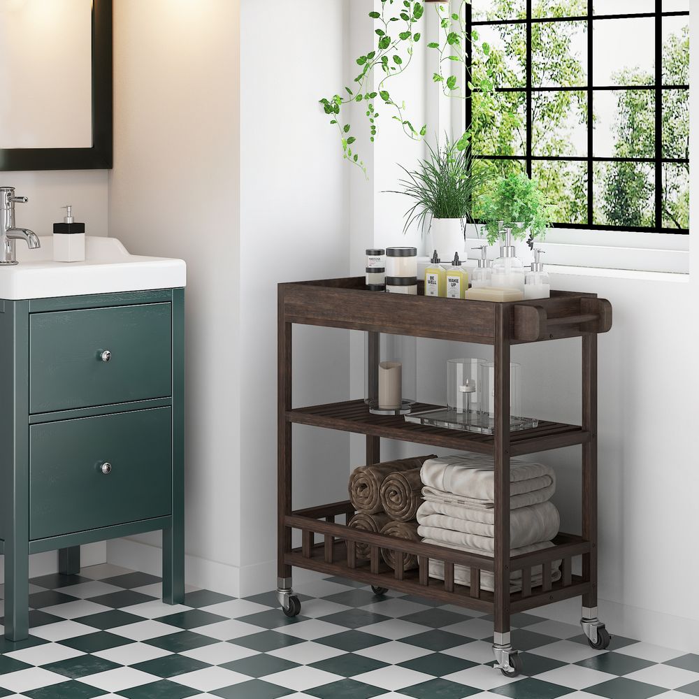 Holger Kitchen Cart 799mm X 349mm - Espresso