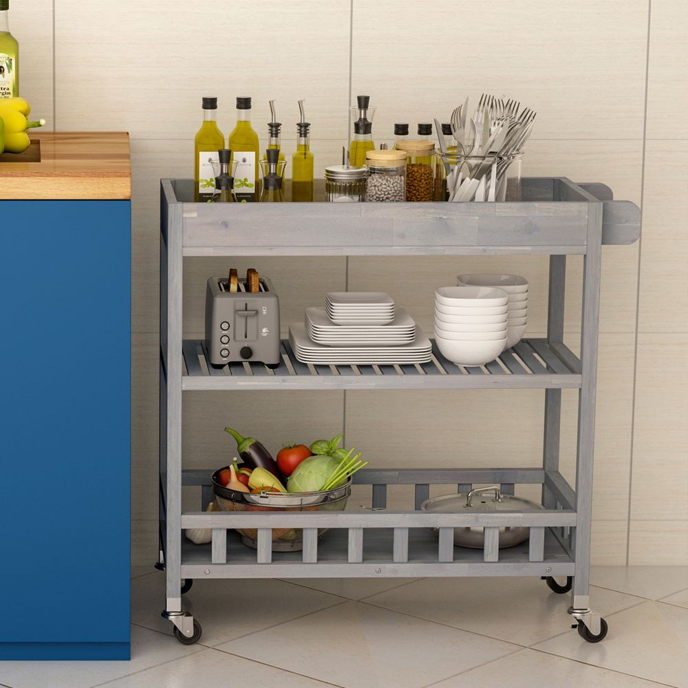 Holger Kitchen Cart 799mm X 349mm - Dusk Grey