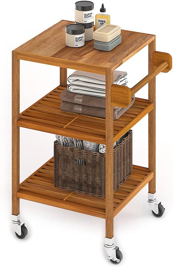 Holger Kitchen Cart 520mm X 850mm - Golden Teak