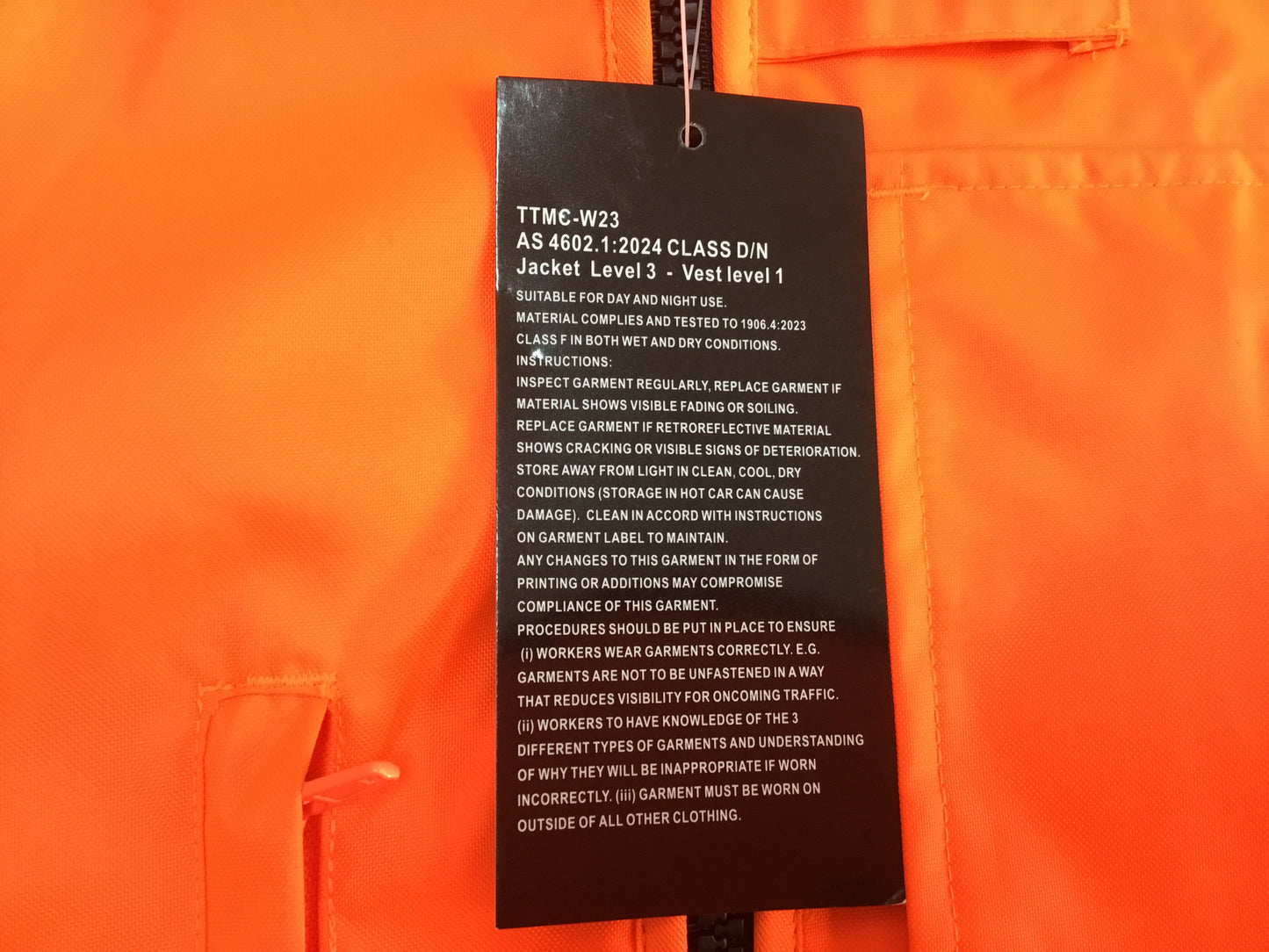 Robuck Milford TTMC-W23 Jacket Orange/Black