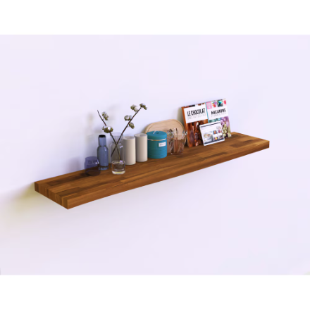 Acacia Afloat Wall Shelf 1200mmW - Golden Teak