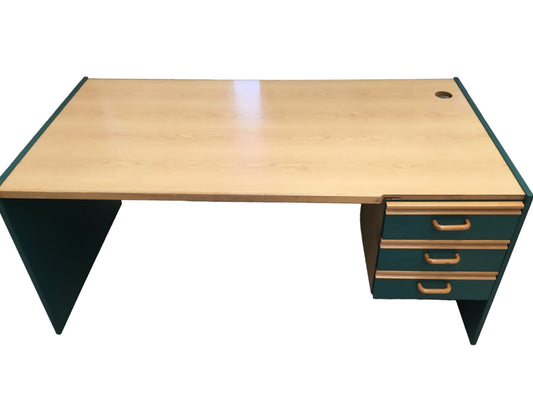 Wooden Desk with Drawers