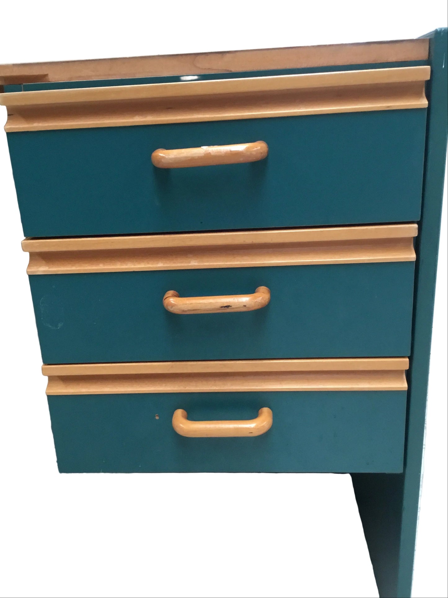 Wooden Desk with Drawers