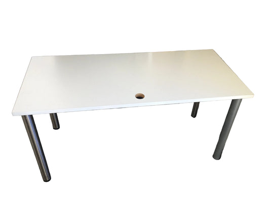 White Straight Desk 1500mm