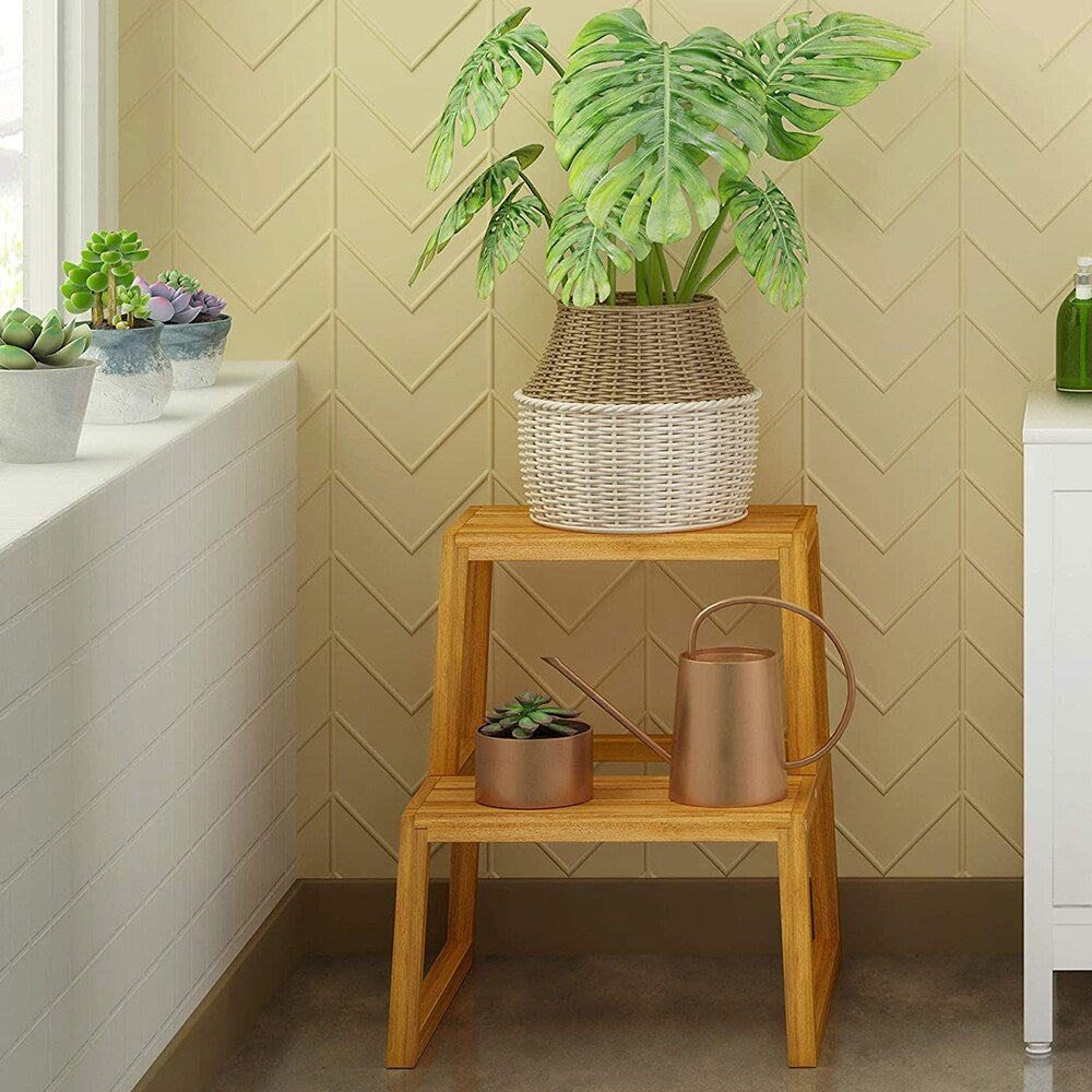 Holger Golden Teak Step Stool