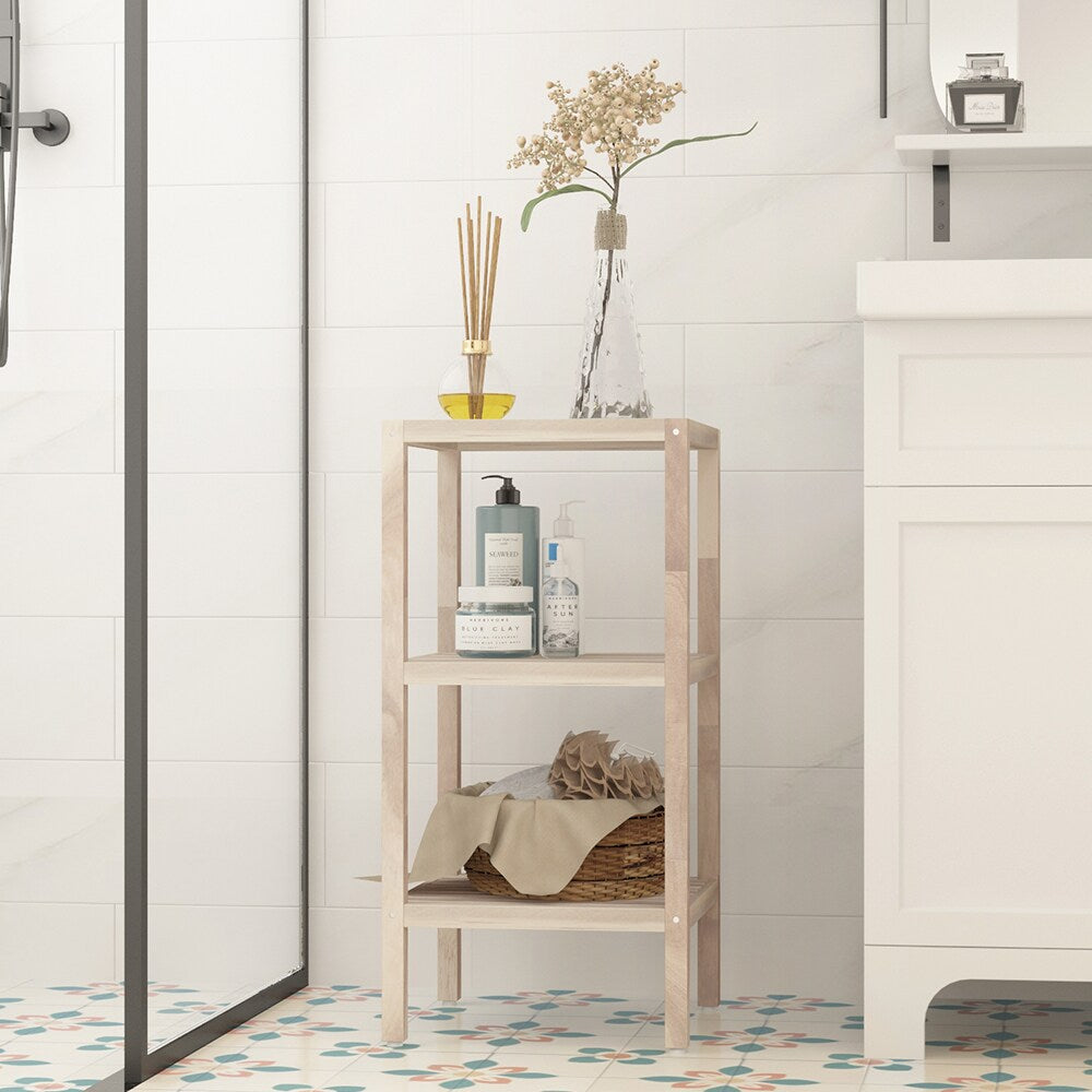 Holger Organic White 3 Tier Shelf