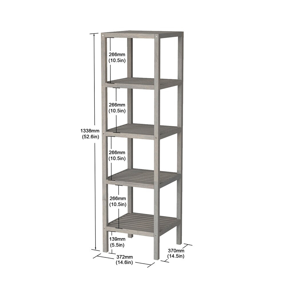Holger 5 Tier Shelf - Dusk Grey