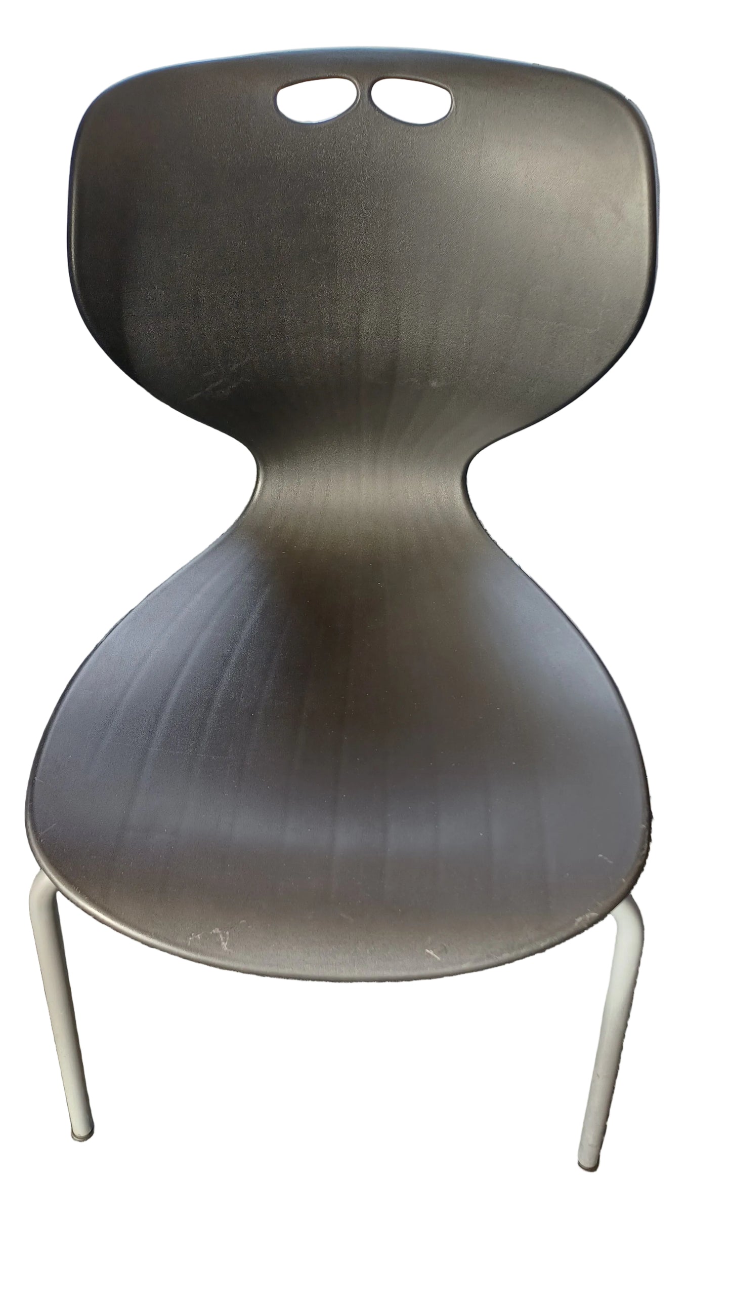 Black plastic reception chair