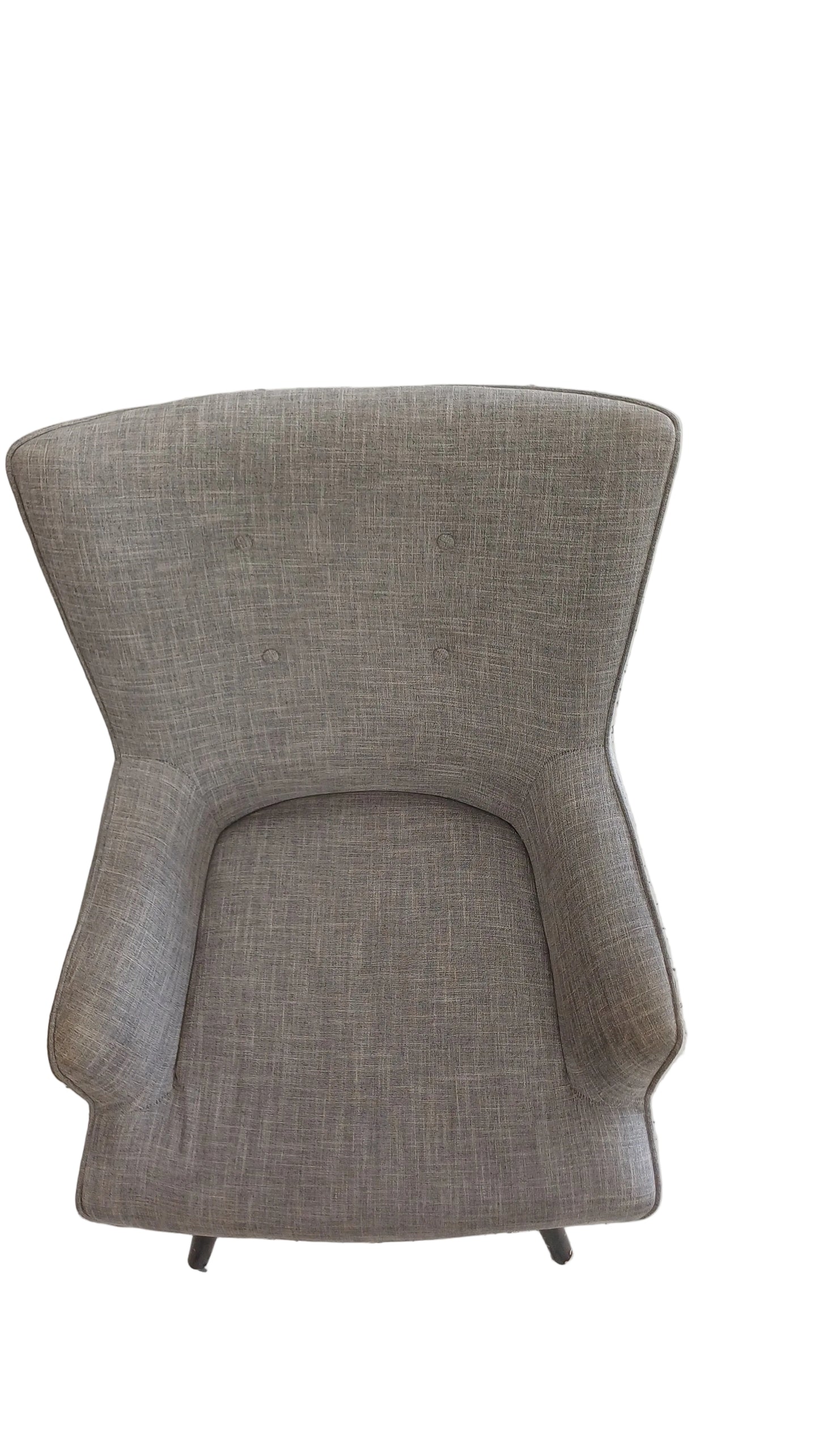 Mid-century modern wingback armchair