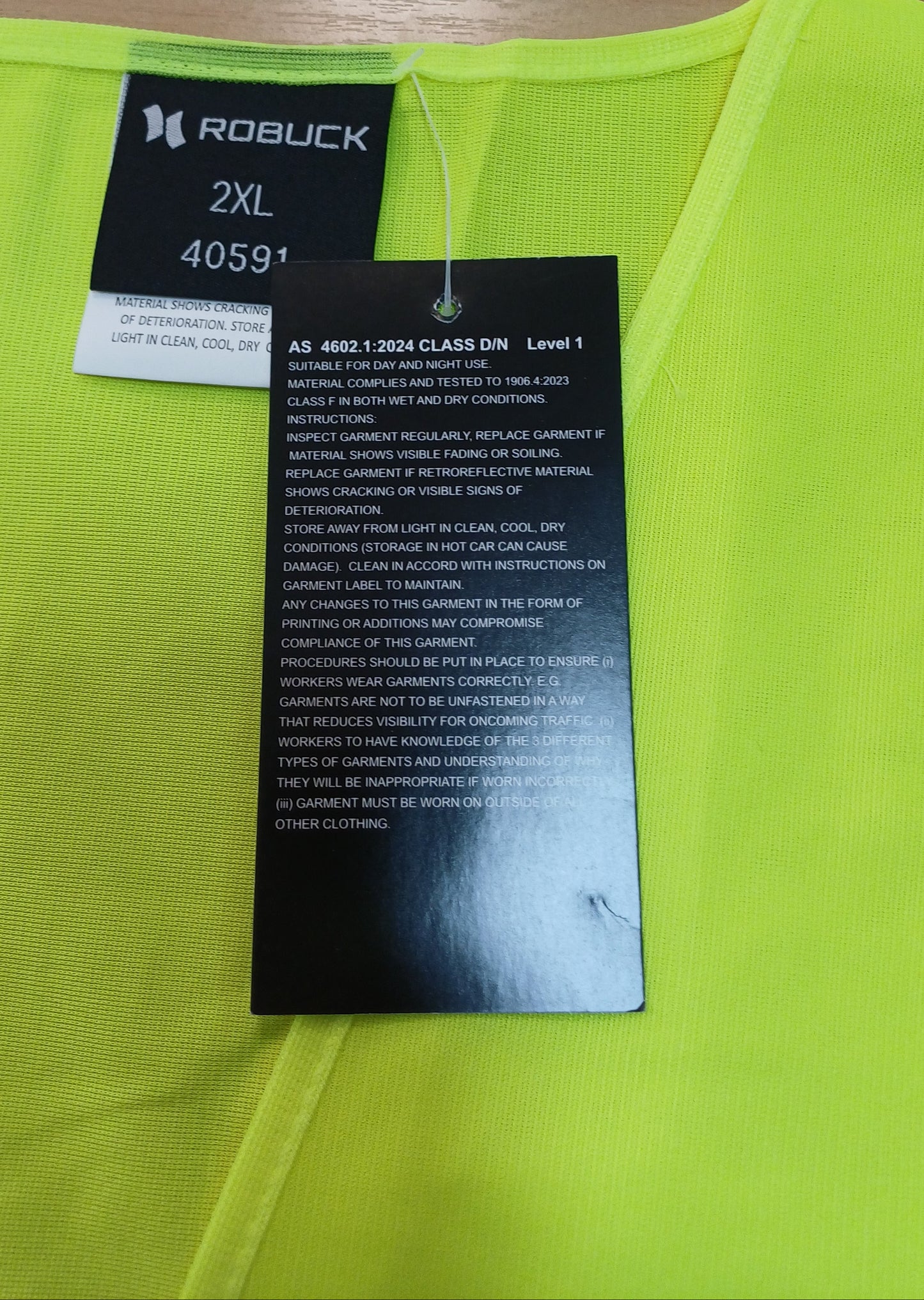 Robuck Recycled Day/Night Hi-Vis Vest -2XL