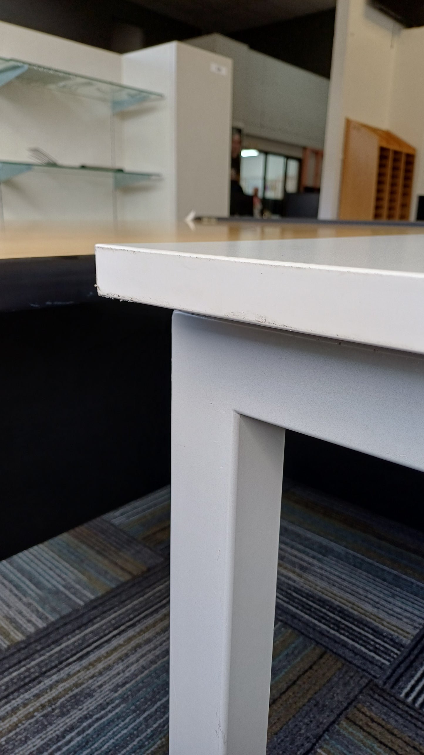 White Straight Desk 1 - 1800mm