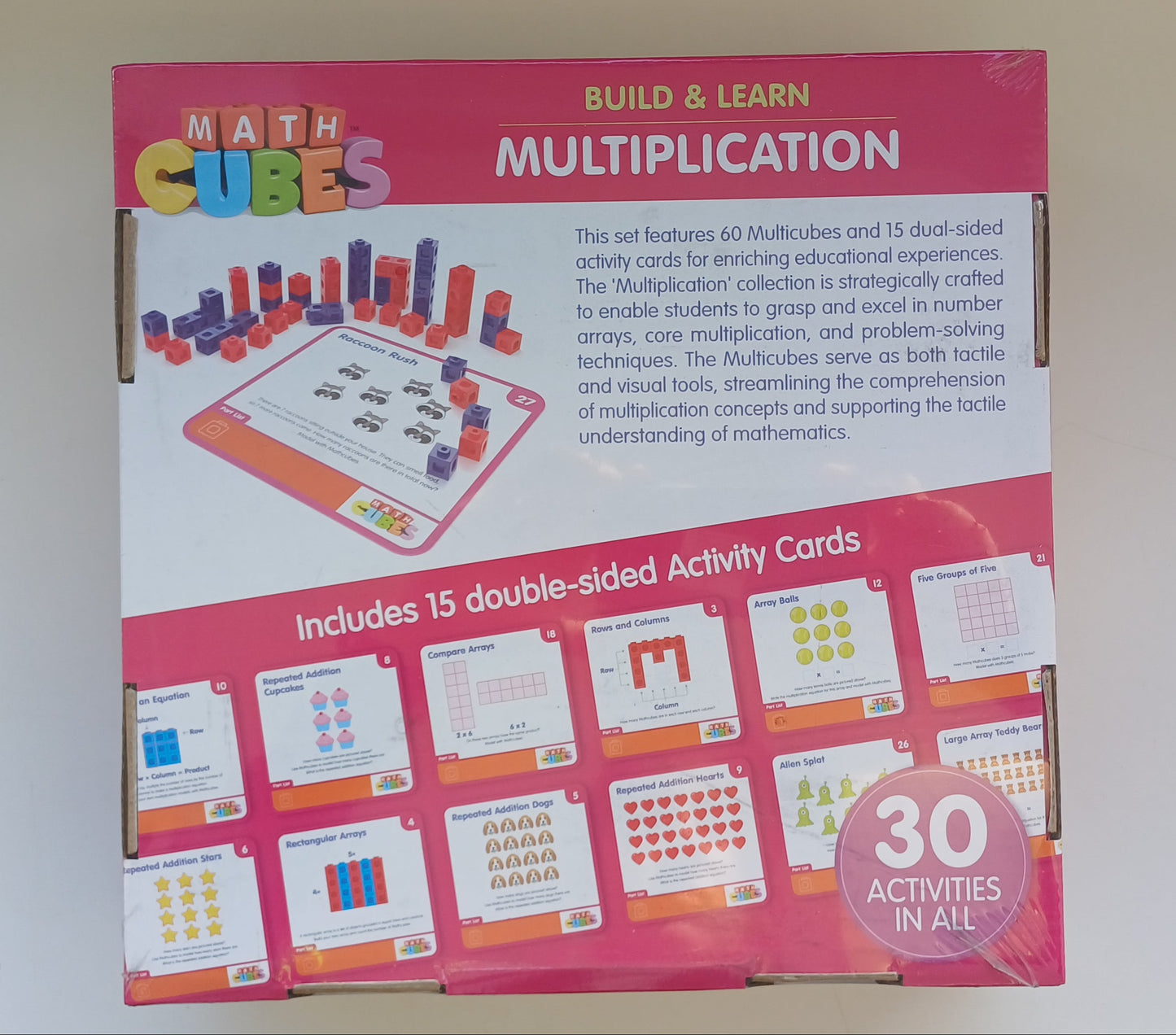 Math Cubes Set - Multiplication