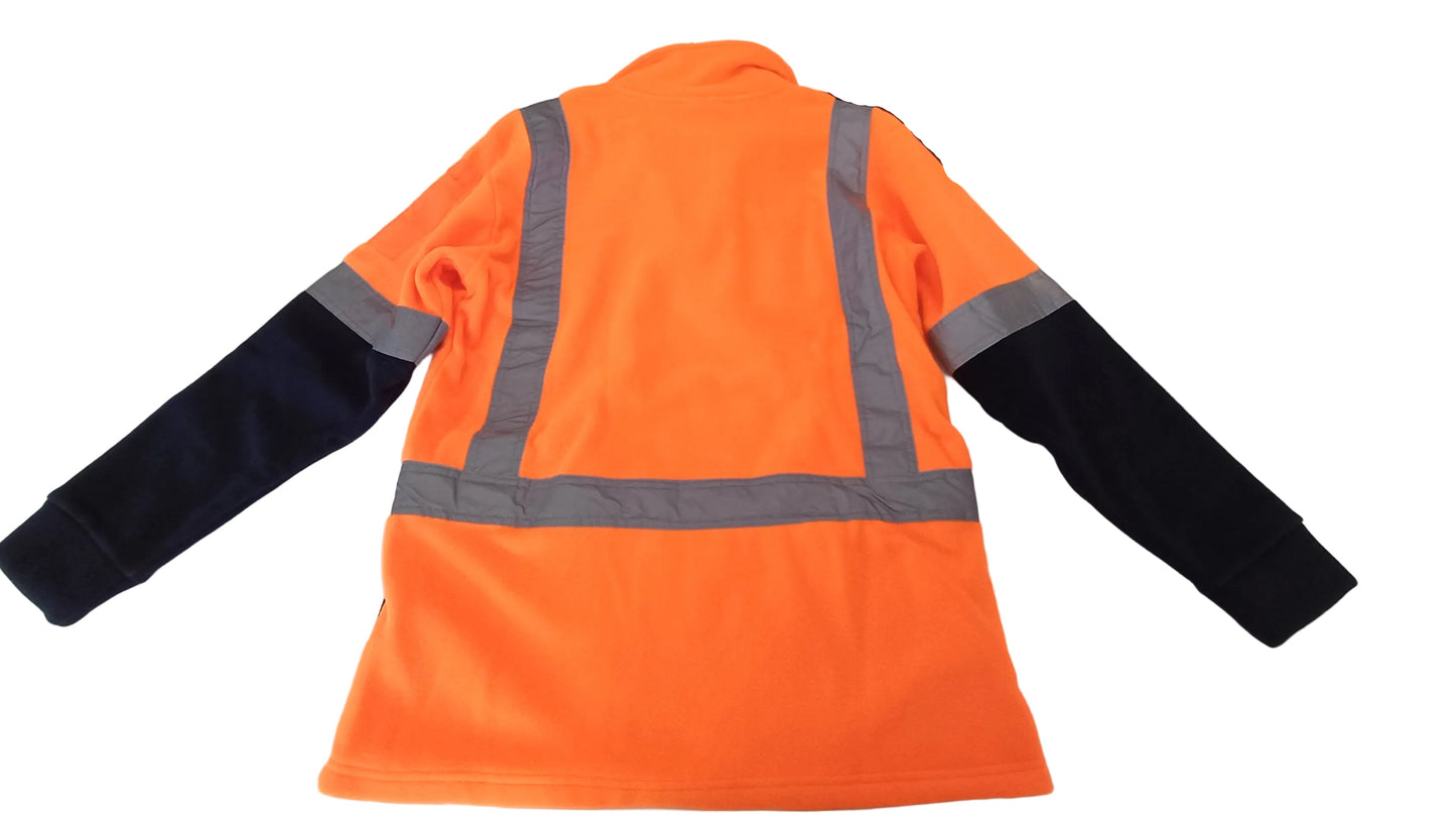 Robuck Day Night Polar Fleece Orange/Navy Size 4XL