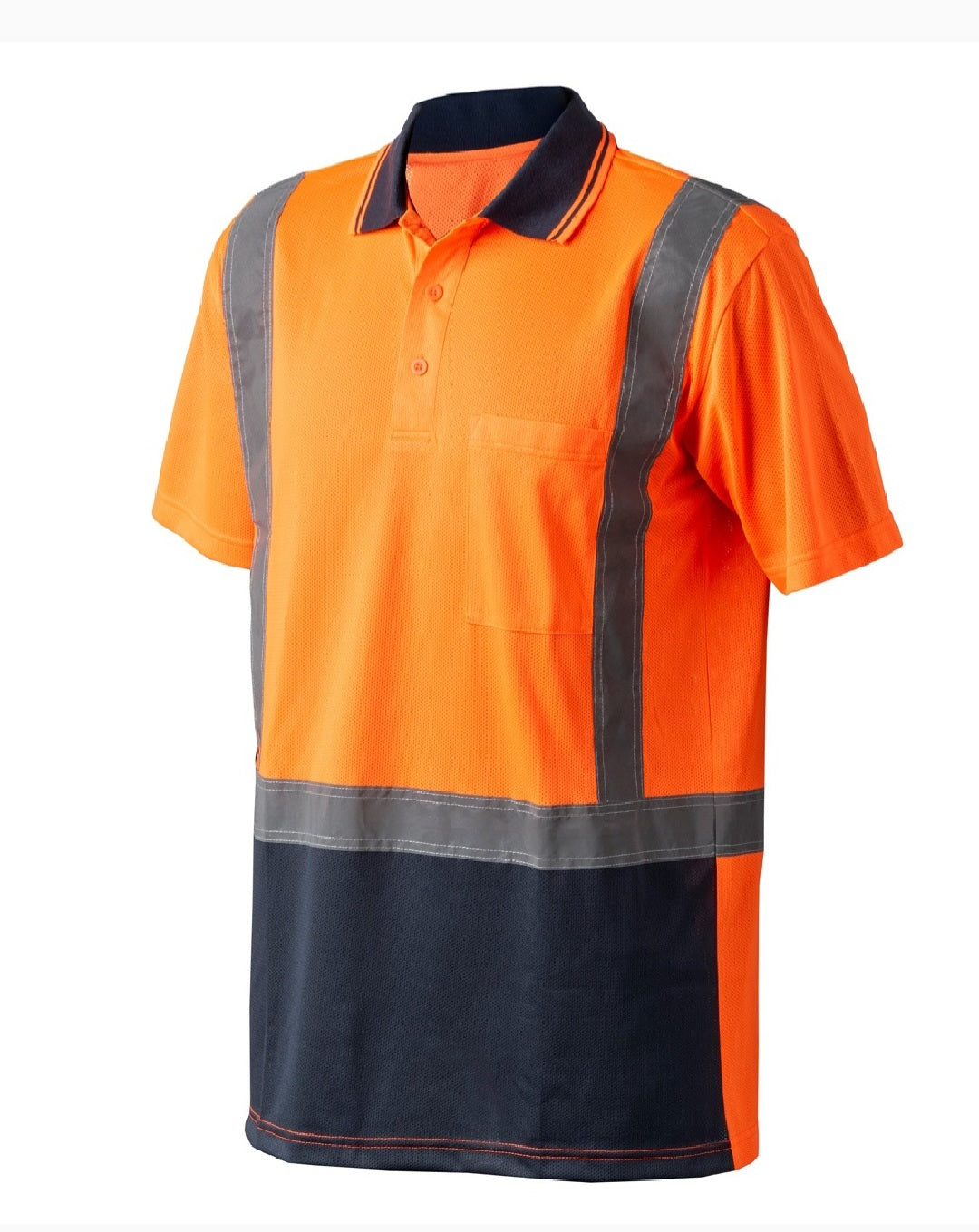 Robuck Men's Day/Night Short Sleeved Eyelet Polo -XL
