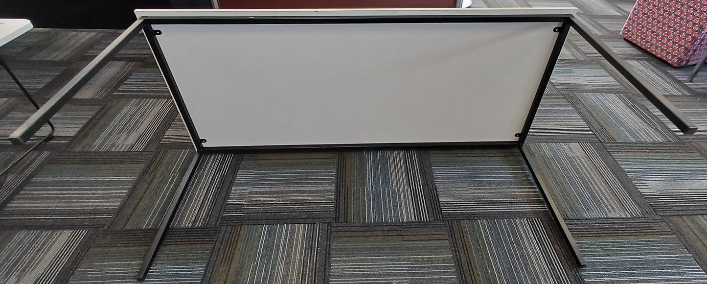 White Straight Desk