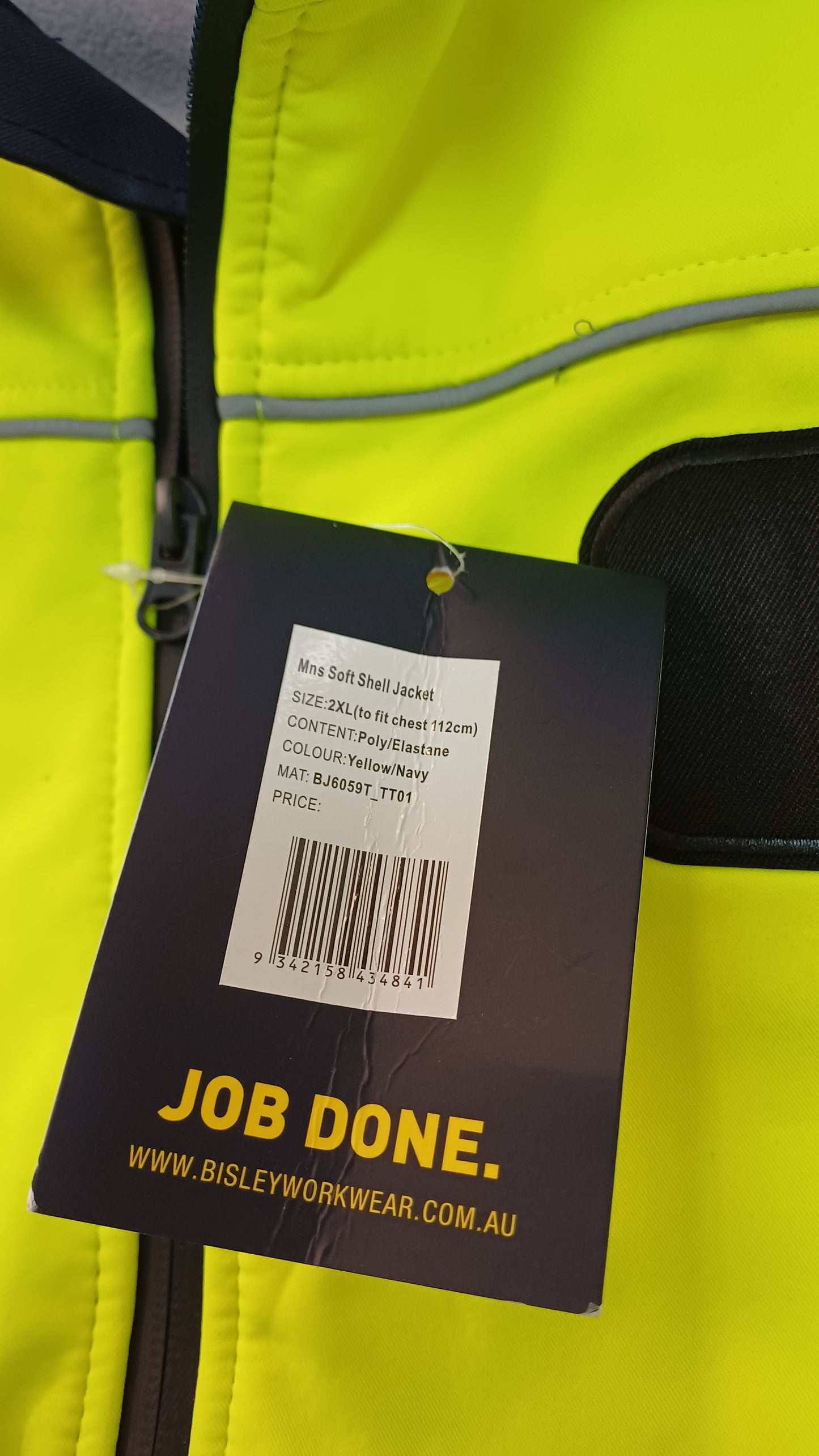 Bisley Women's Hi Vis Taped Soft Shell Jacket 2XL