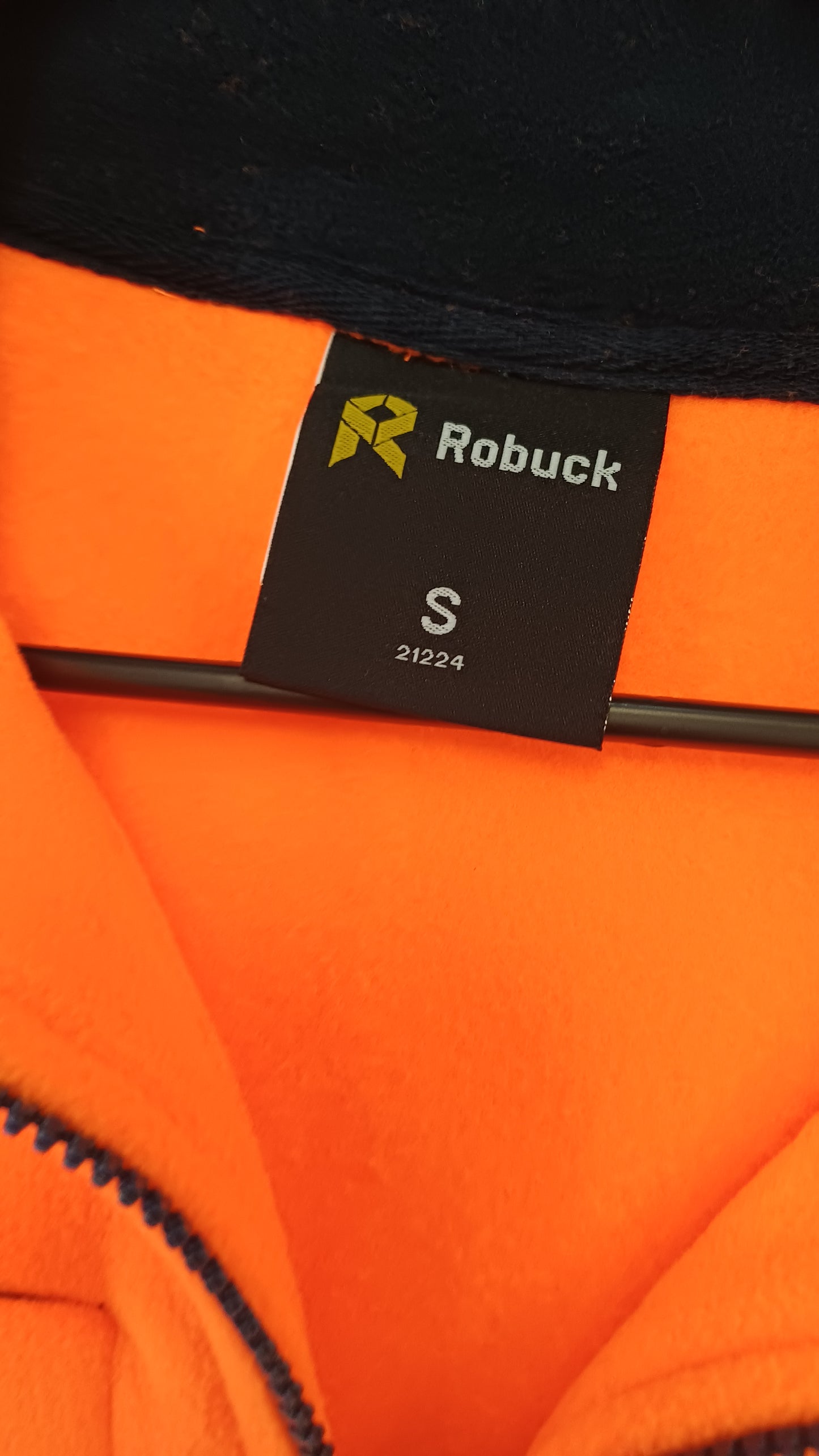 Robuck Day Night Polar Fleece Orange/Navy Size S
