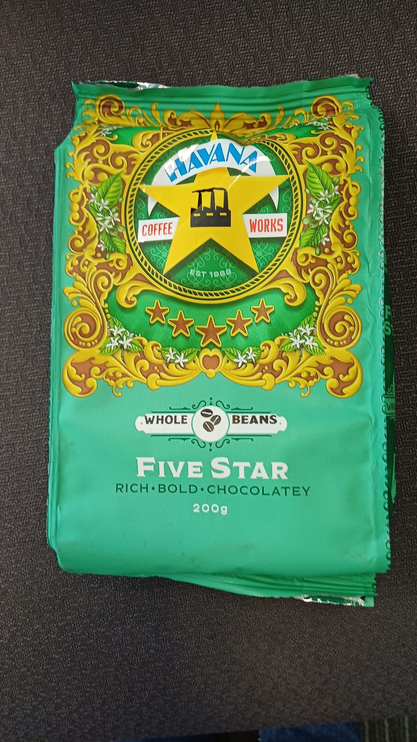 Havana Five Star whole beans 200g