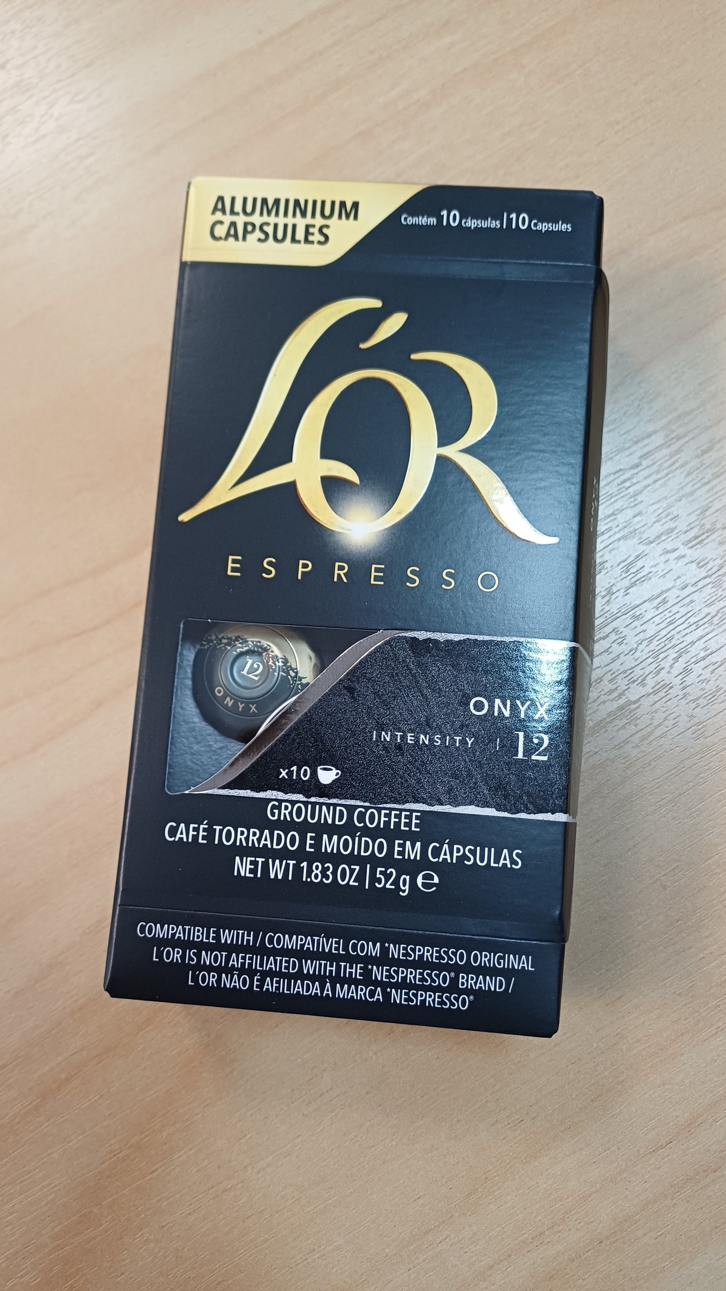 L'OR Espresso Onyx Coffee Capsules, Pack of 10
