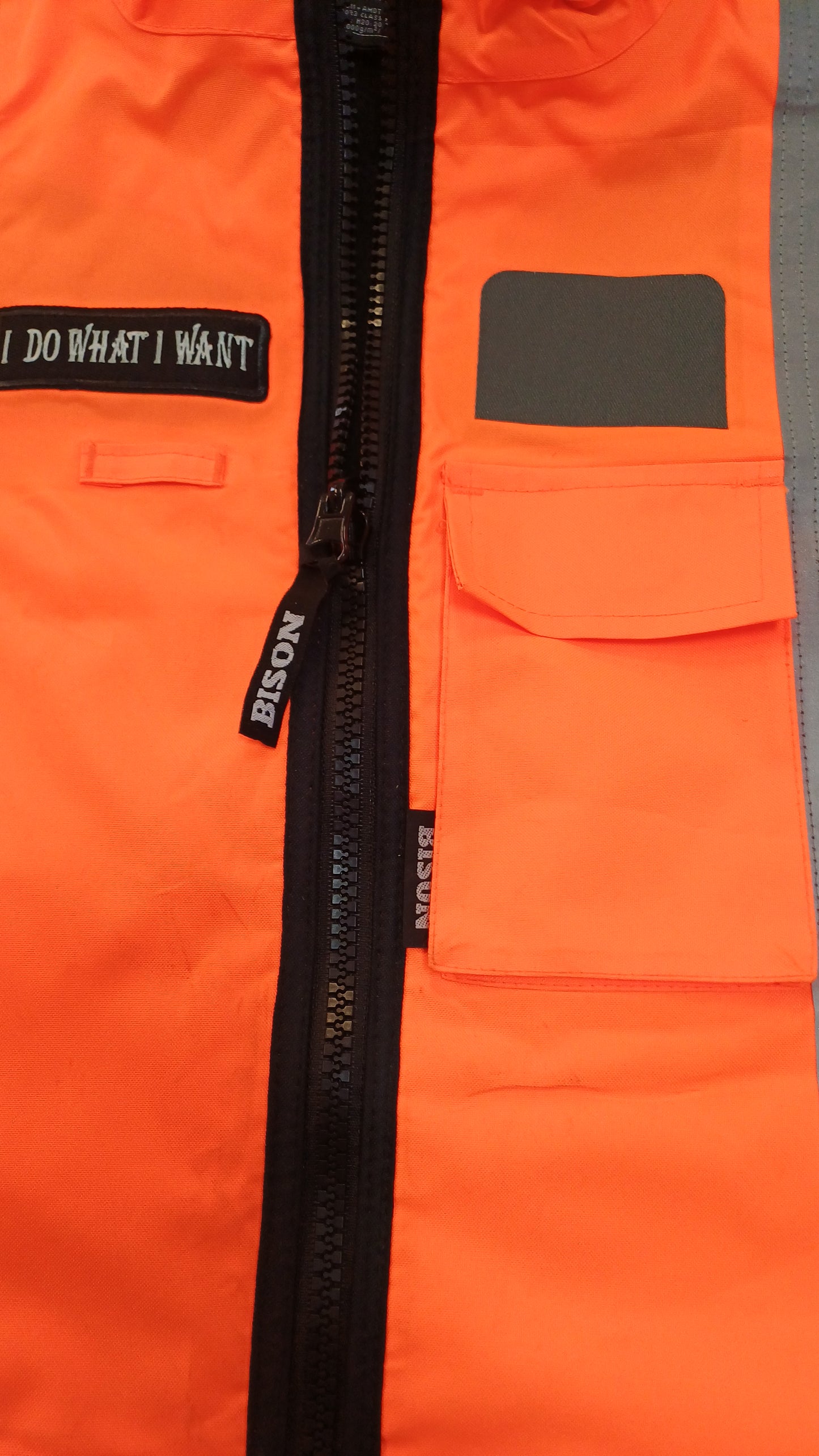 Bison Stamina Contrast Fleece Lined Vest -M