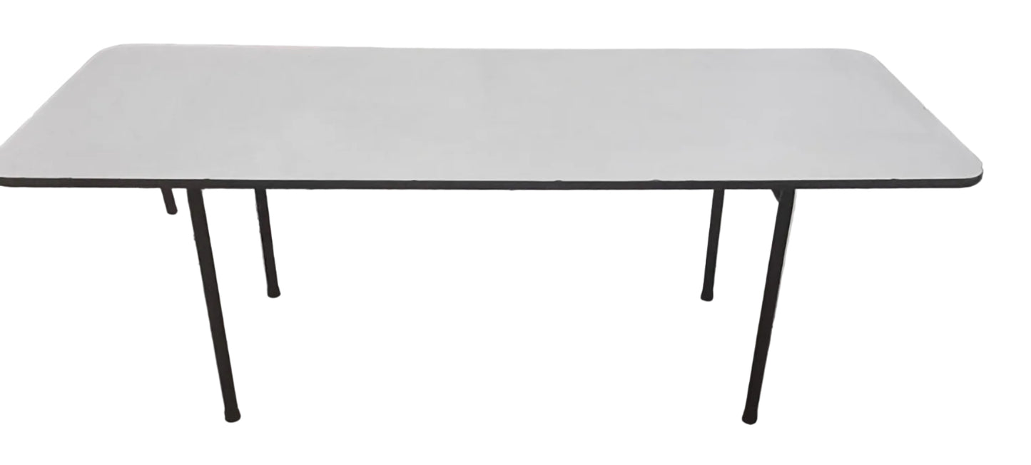 Straight White Table - 2010mmW