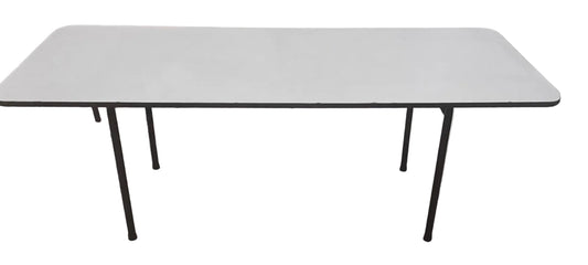 Straight White Table - 2010mmW