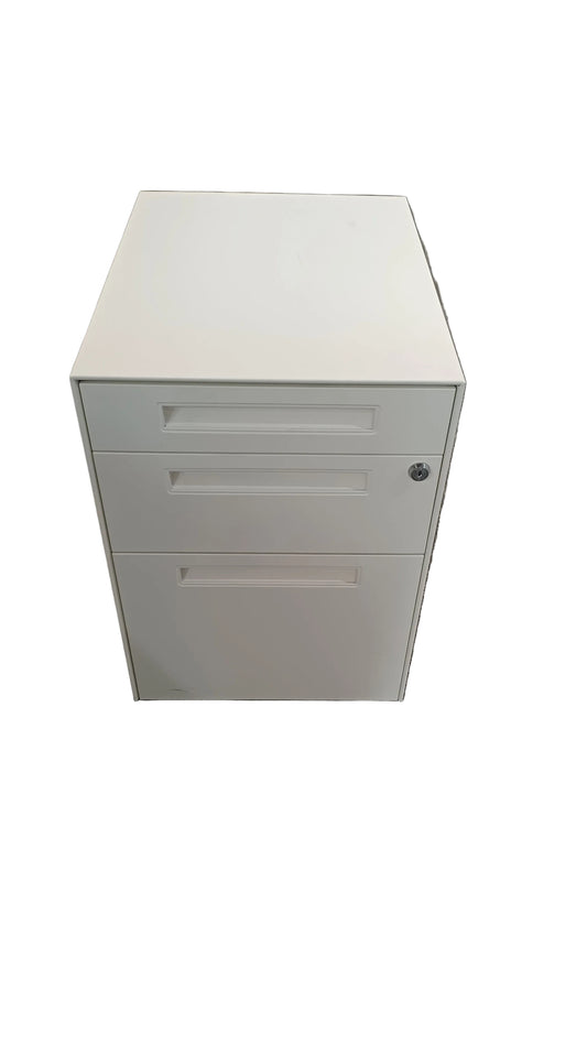 White 3 Drawer Set