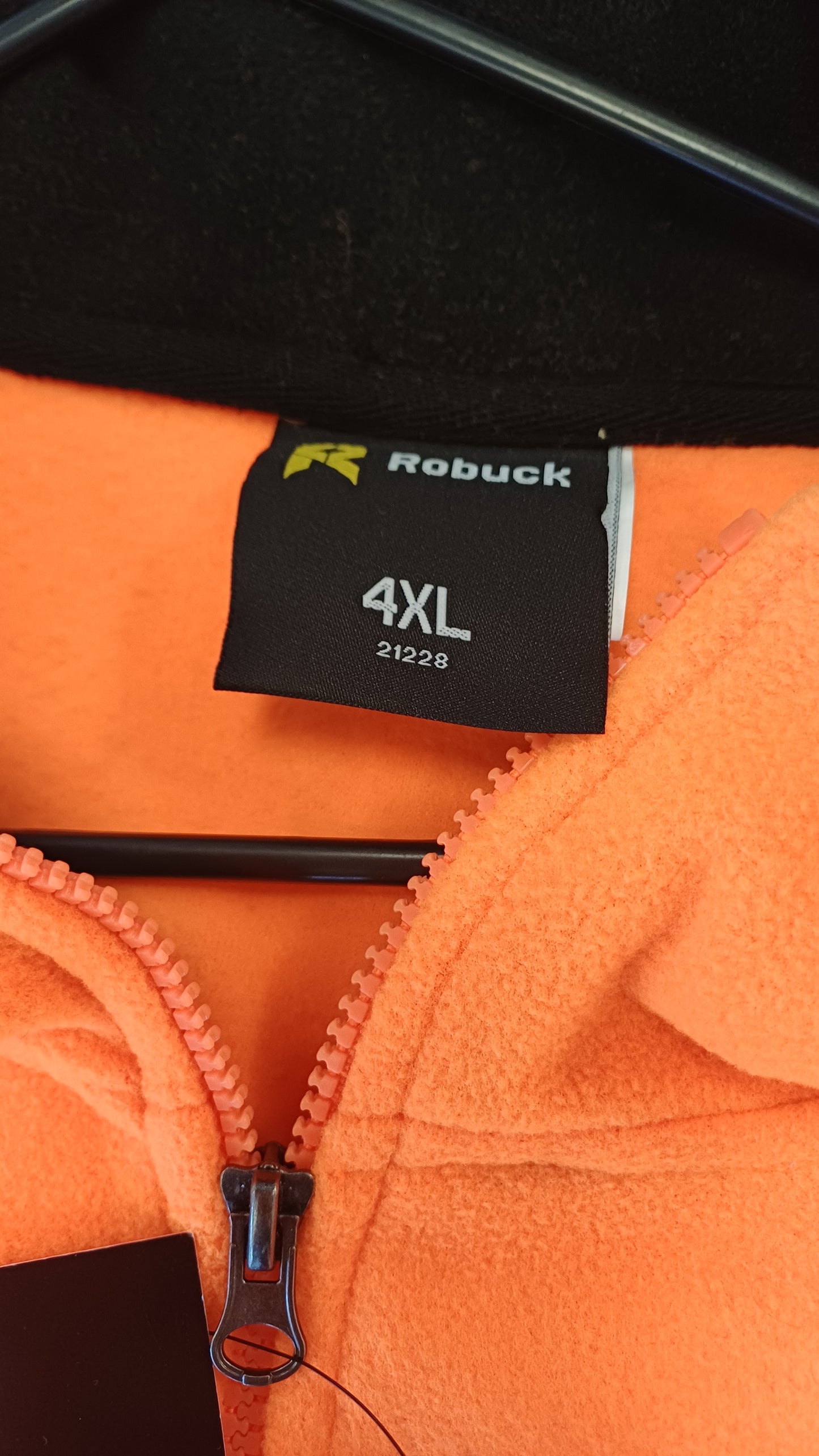 Robuck Day Night Polar Fleece Orange/Navy Size 4XL