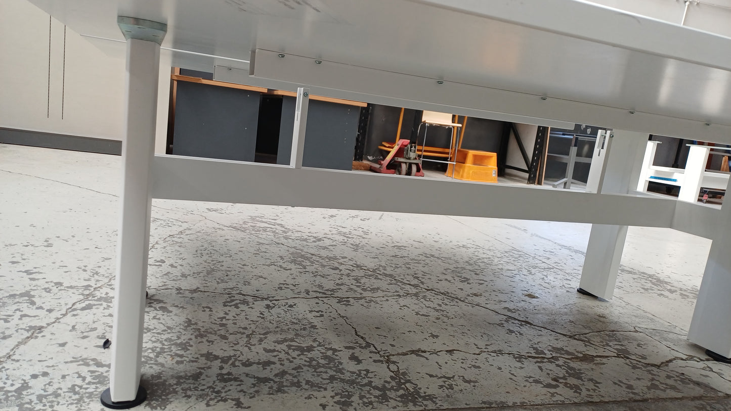 White Double Desk
