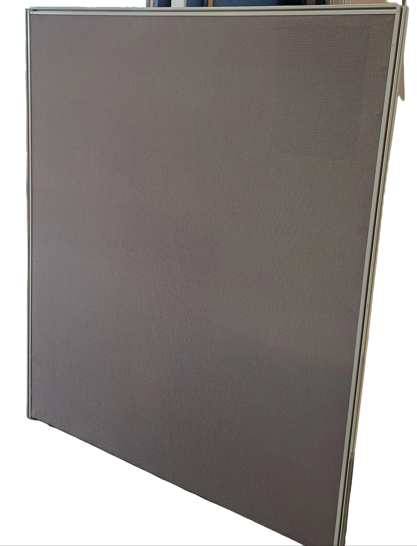 Grey standing partition