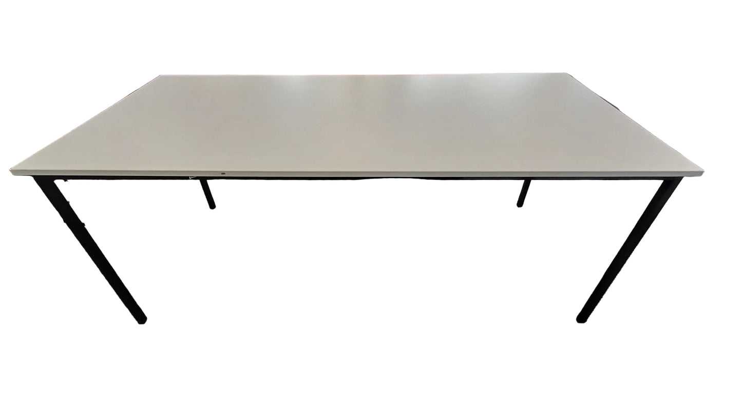 White Straight Desk