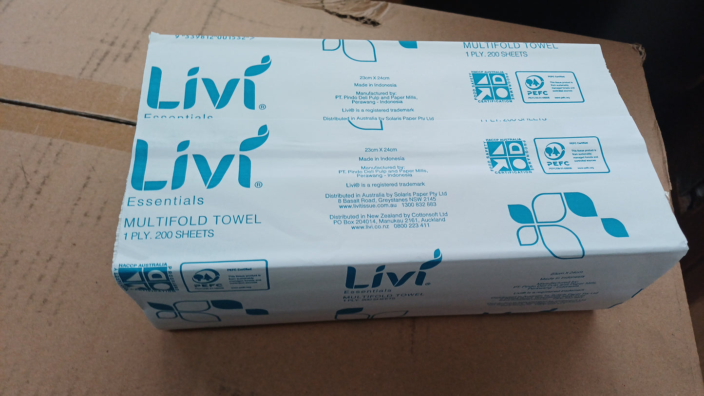 Livi Essentials Slim Fold Paper Towels