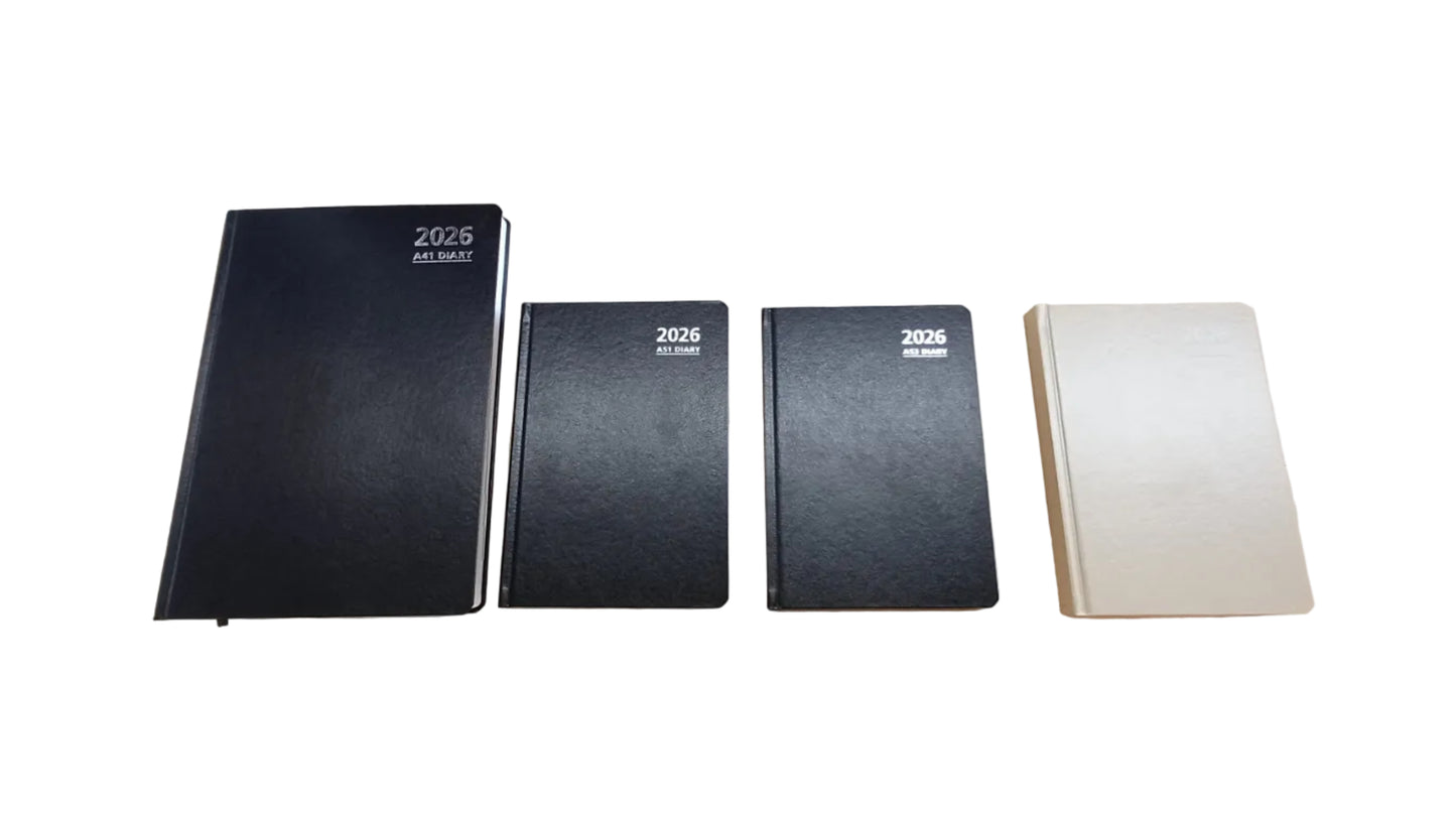 2026 Diaries Black/Beige/Blue