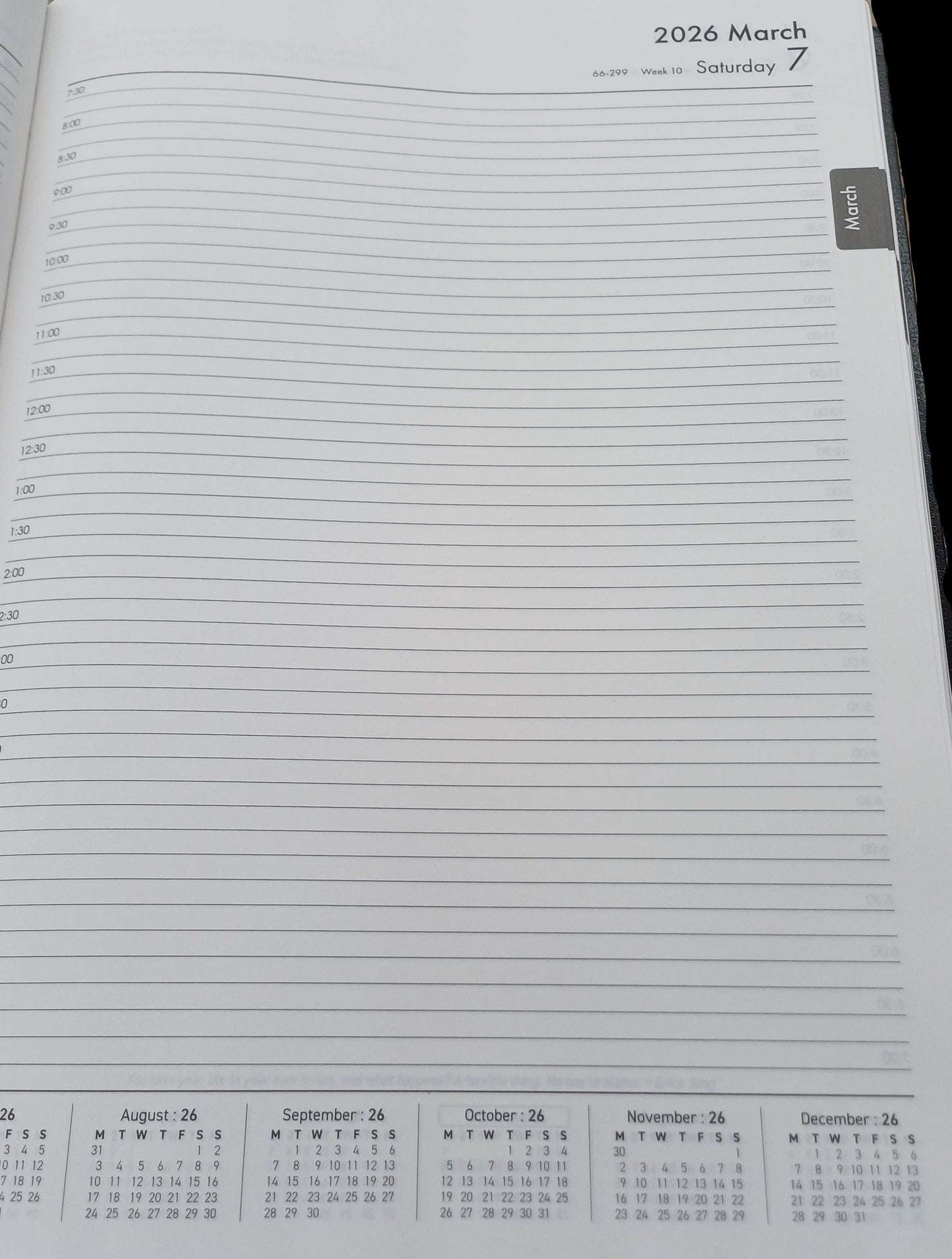 2026 Diaries Black/Beige/Blue