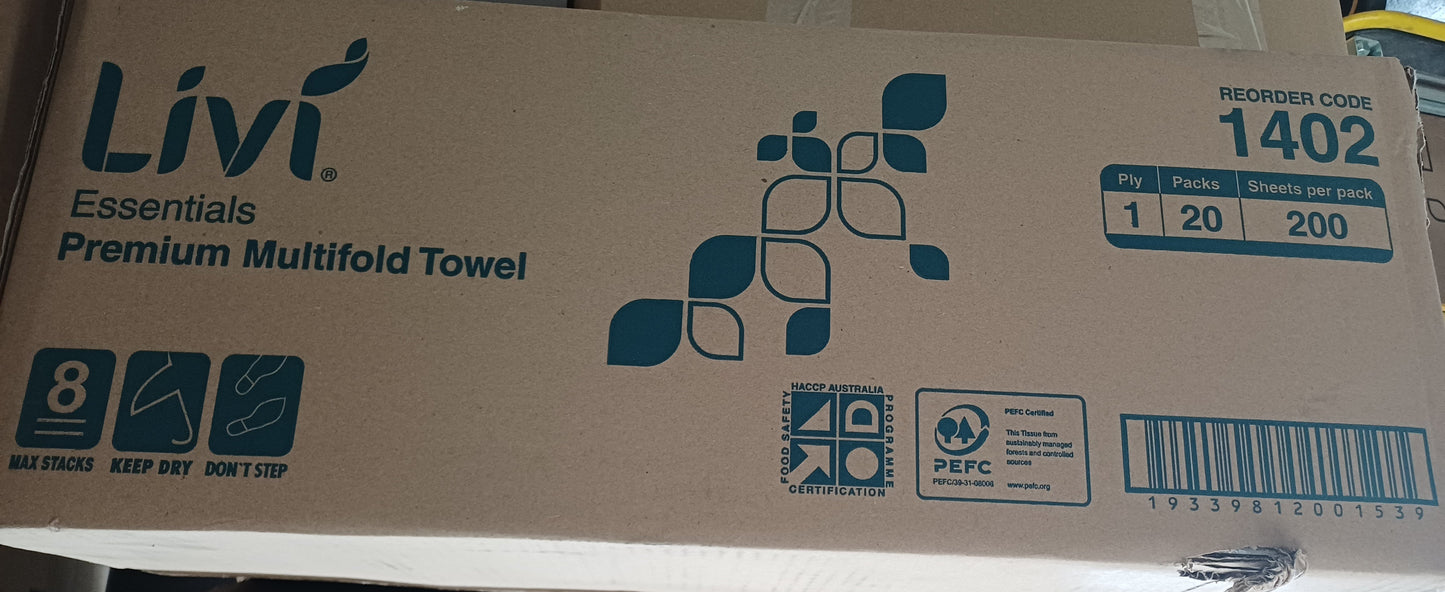 Livi Essentials Slim Fold Paper Towels