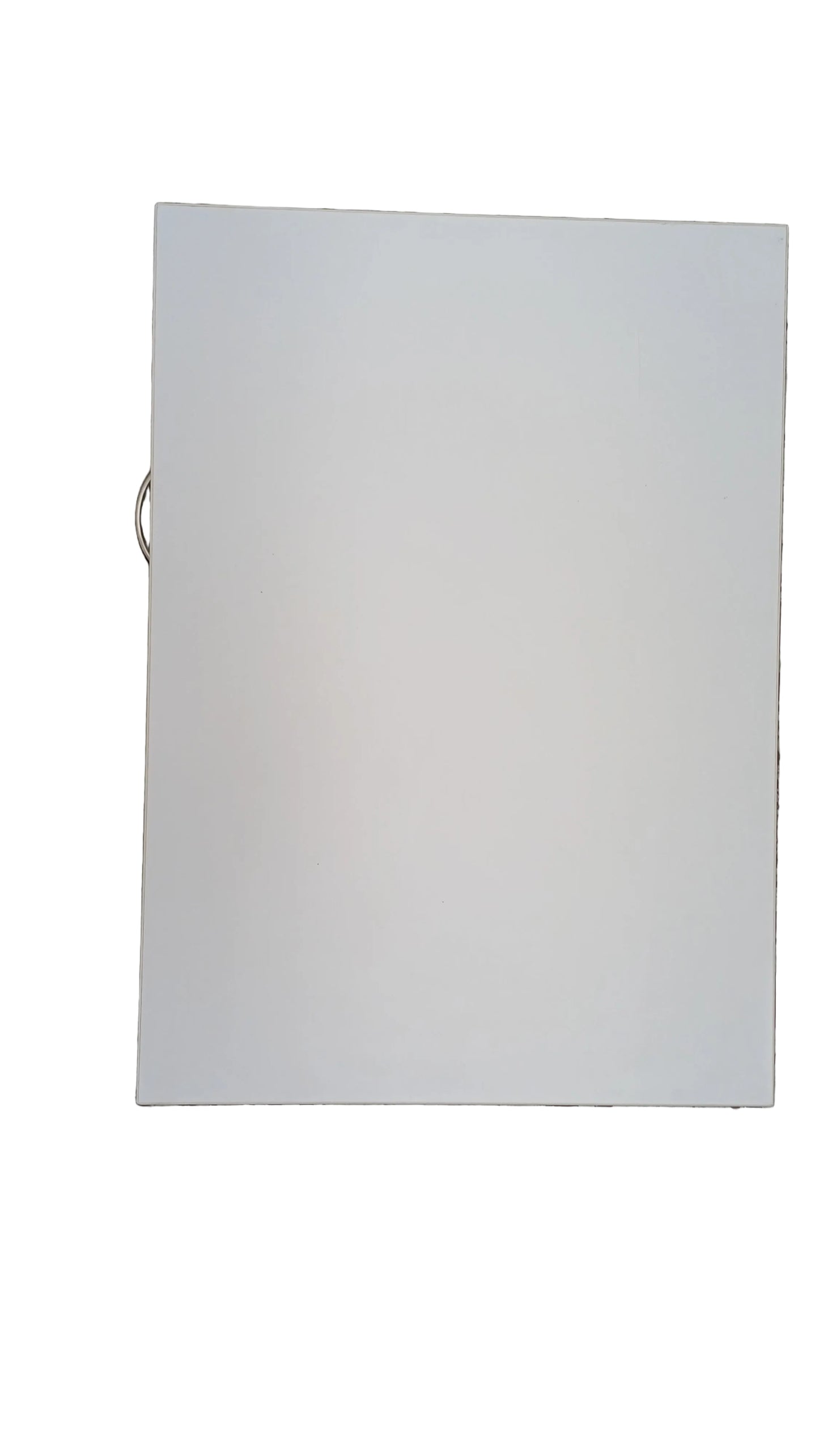 Cabinet with Wheels and Left-side Drawers - White