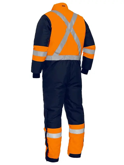 Bisley X Taped Two Tone Hi Vis Freezer Coverall 92R