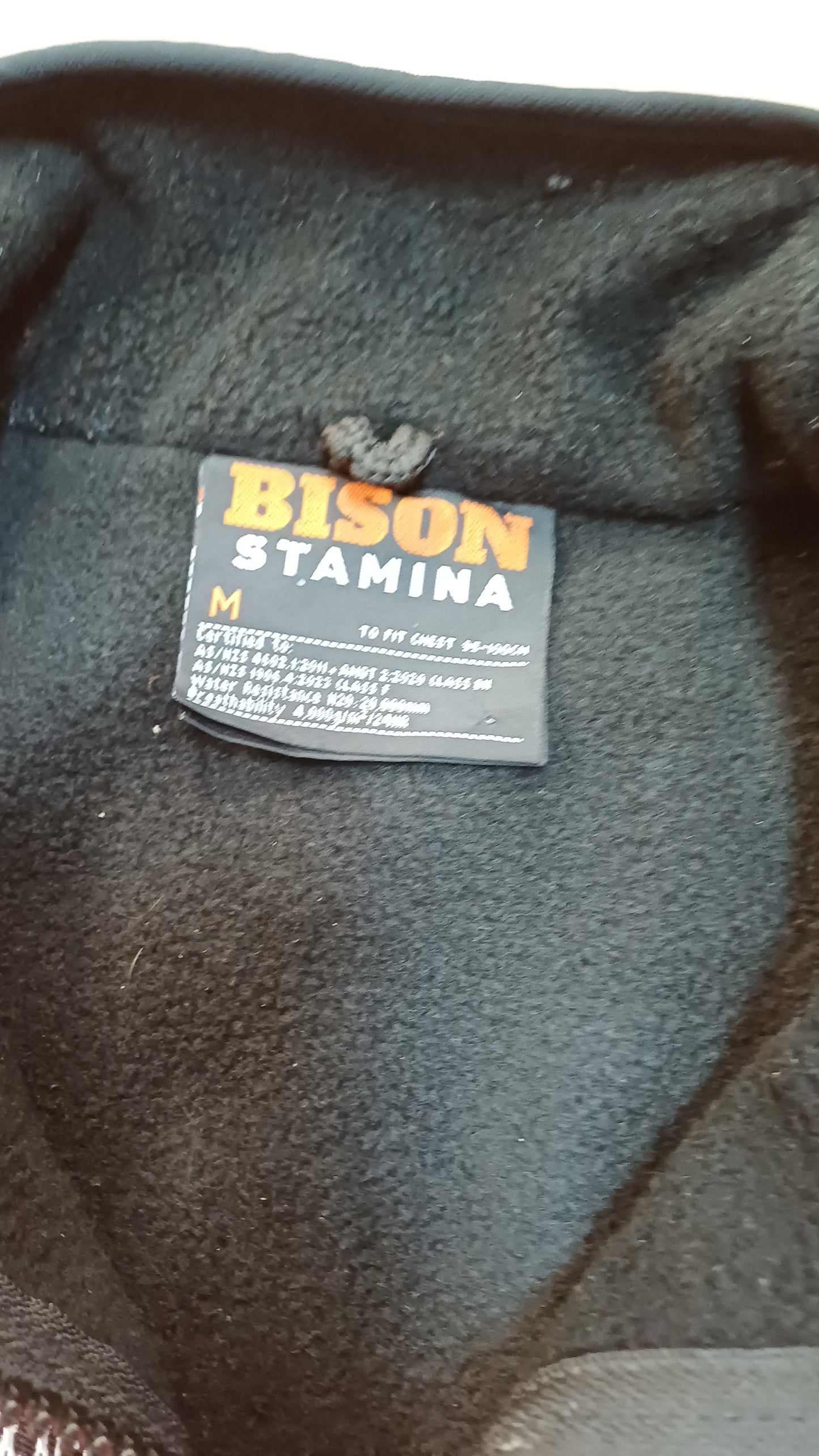 Bison Stamina Contrast Fleece Lined Vest -M
