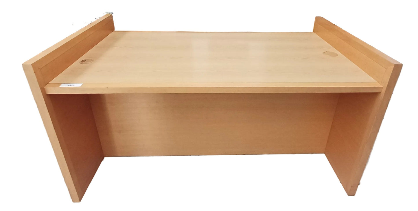 Wooden Brown Straight Desk (1)