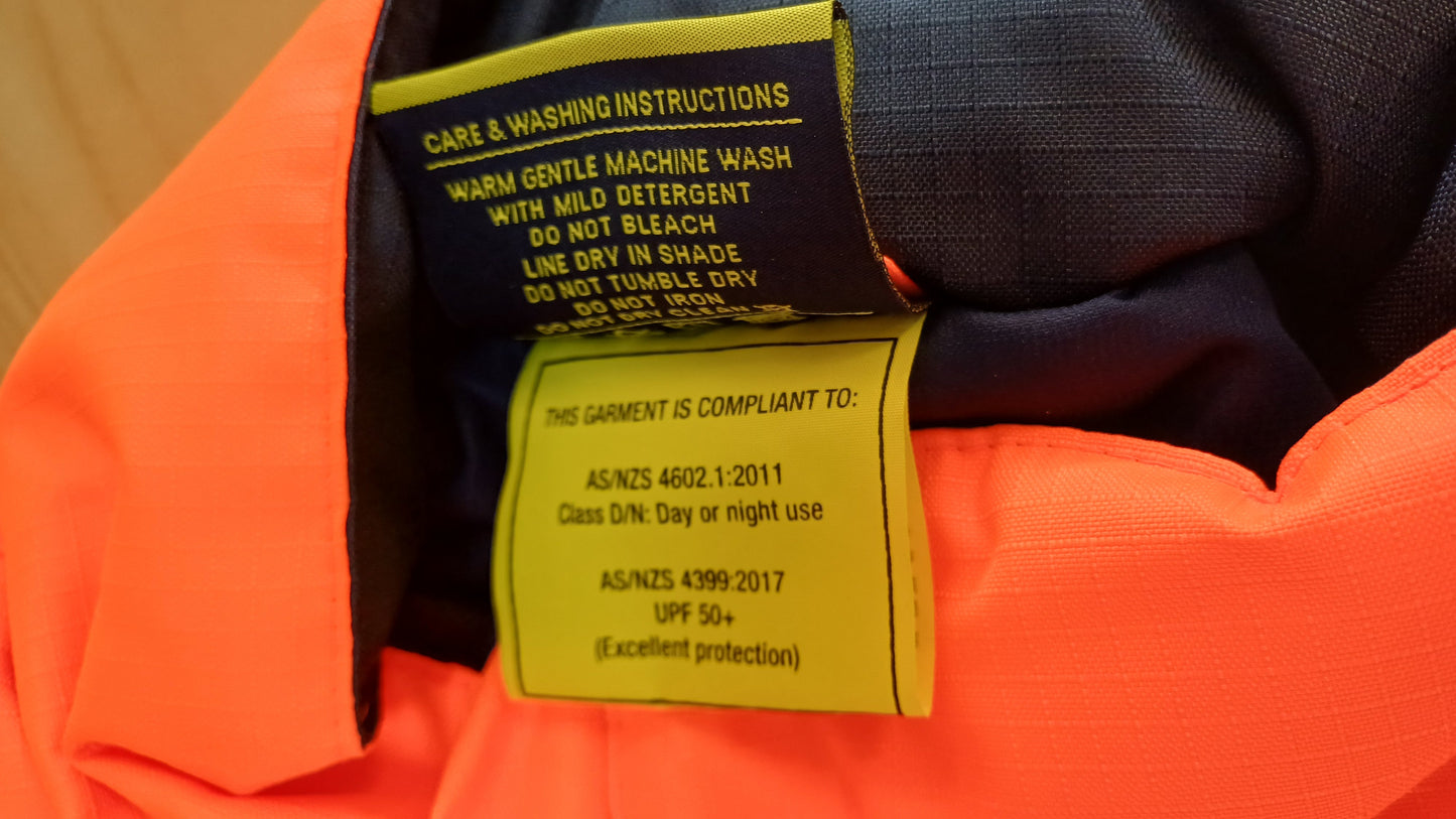 Bisley X Taped Two Tone Hi Vis Freezer Coverall 92R