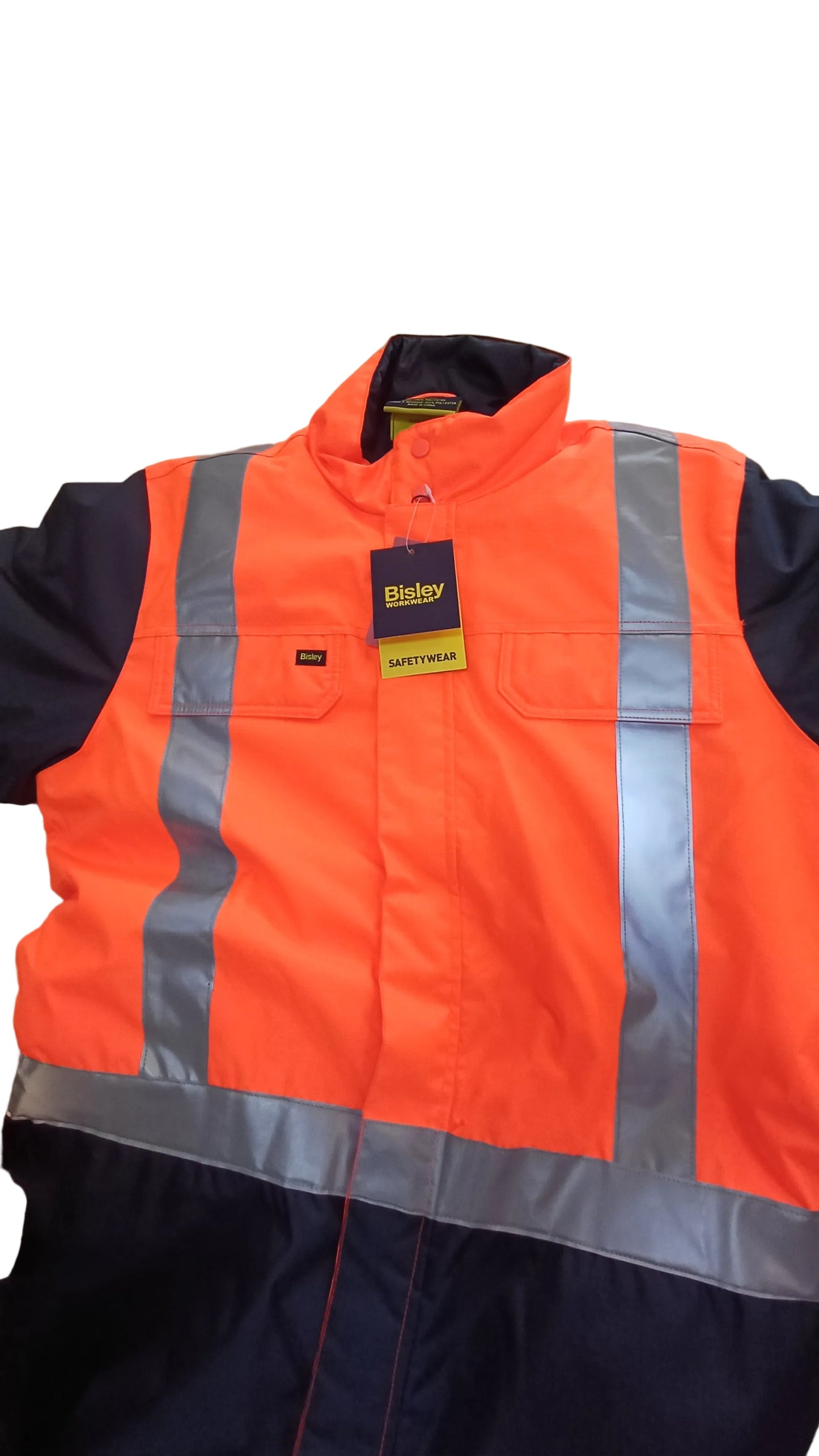 Bisley X Taped Two Tone Hi Vis Freezer Coverall 92R
