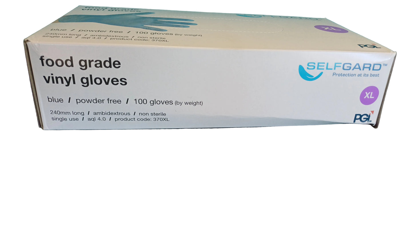 Selfgard Food Grade Vinyl Gloves XL