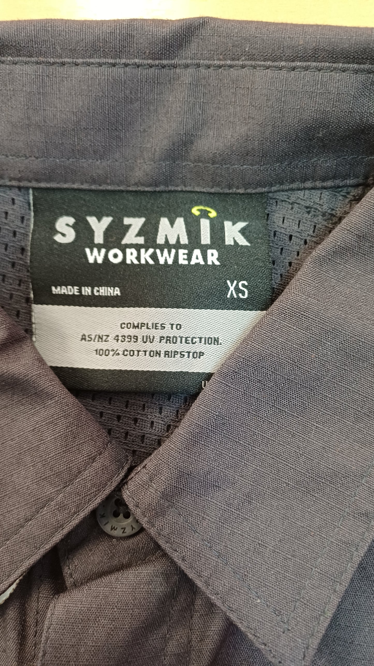 Syzmik Mens Rugged Cooling Long Sleeve Shirt Charcoal ZW400 -XS