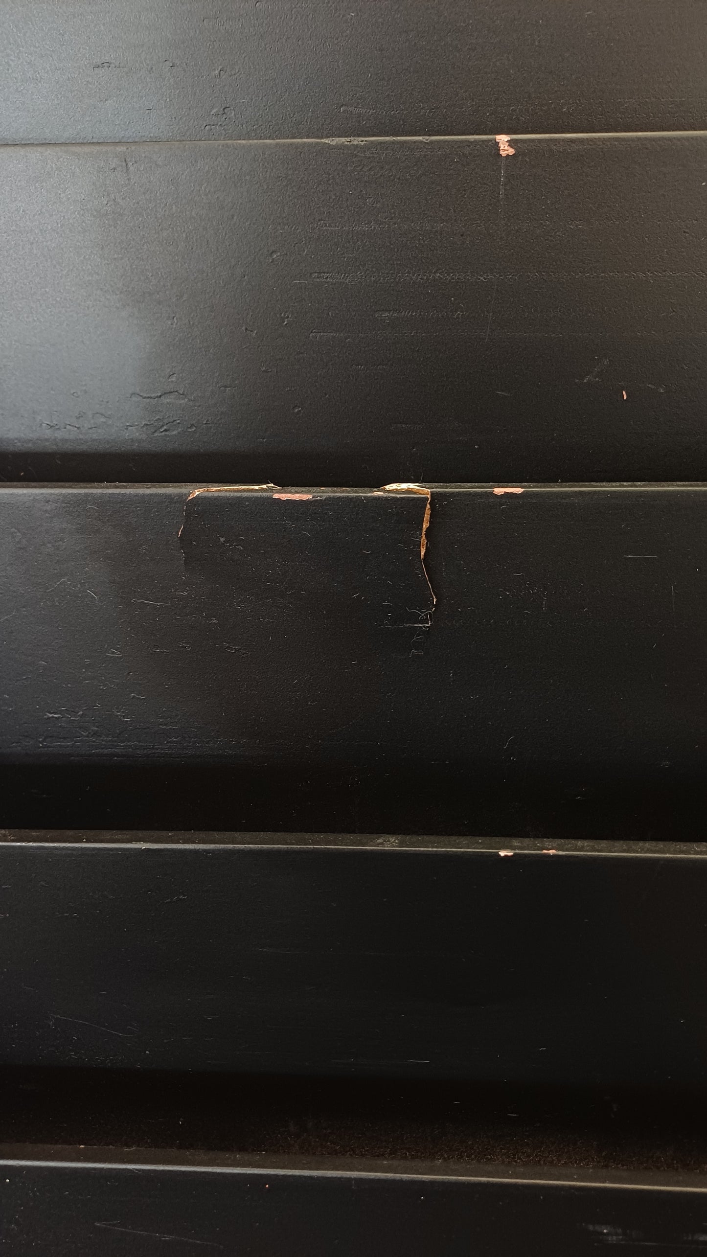 Black Display Shelf