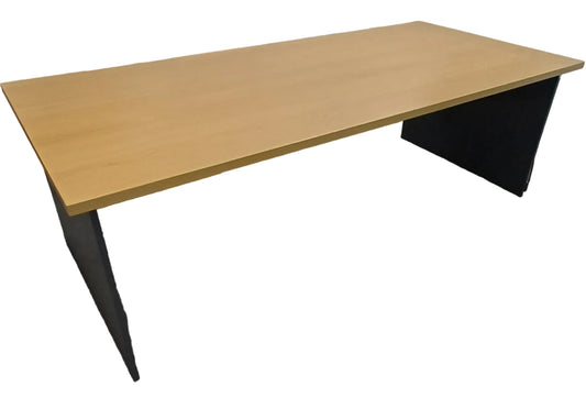 Large Straight Woodgrain Desk 2200mmW