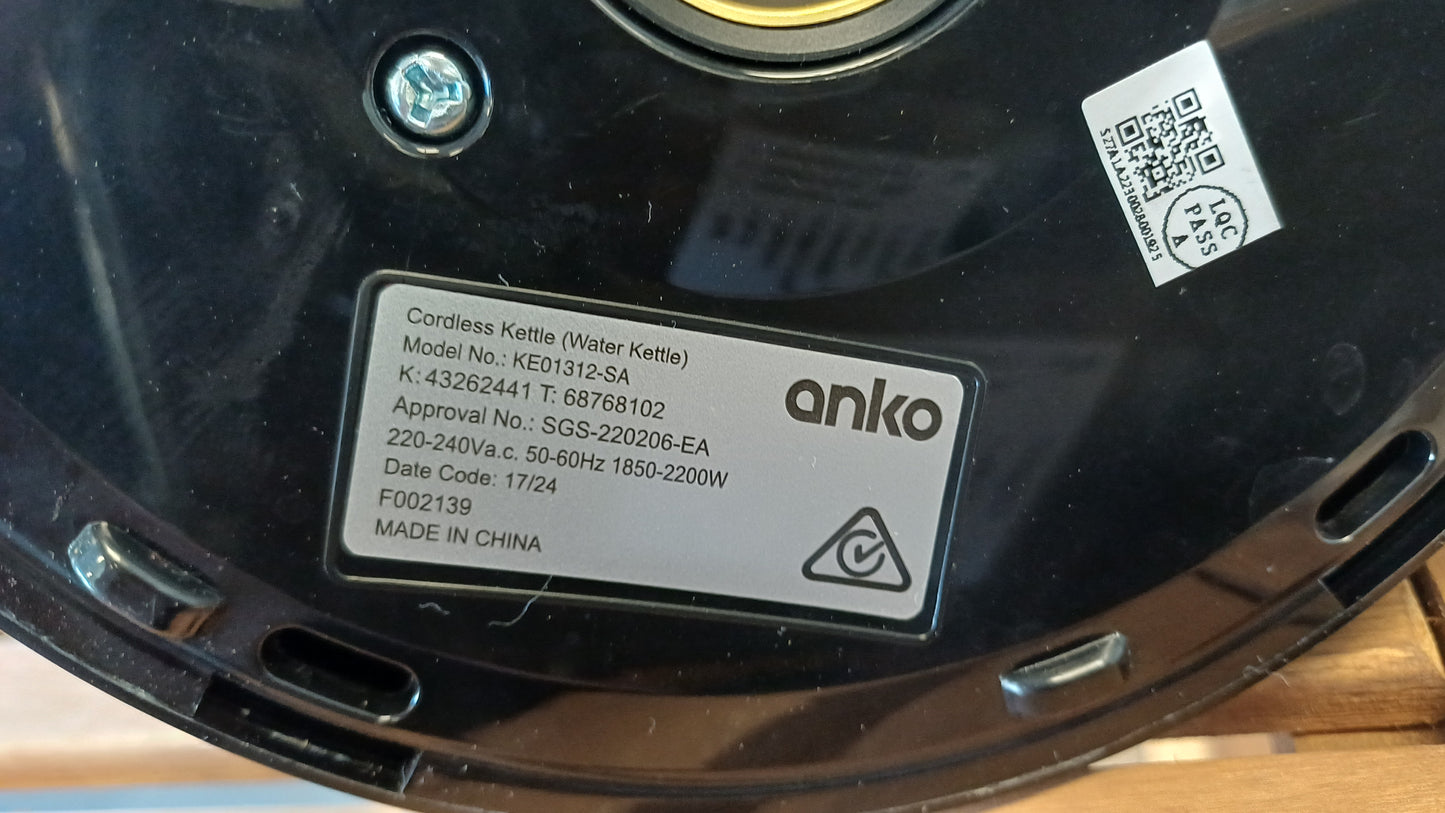 Black 1.7L Kettle