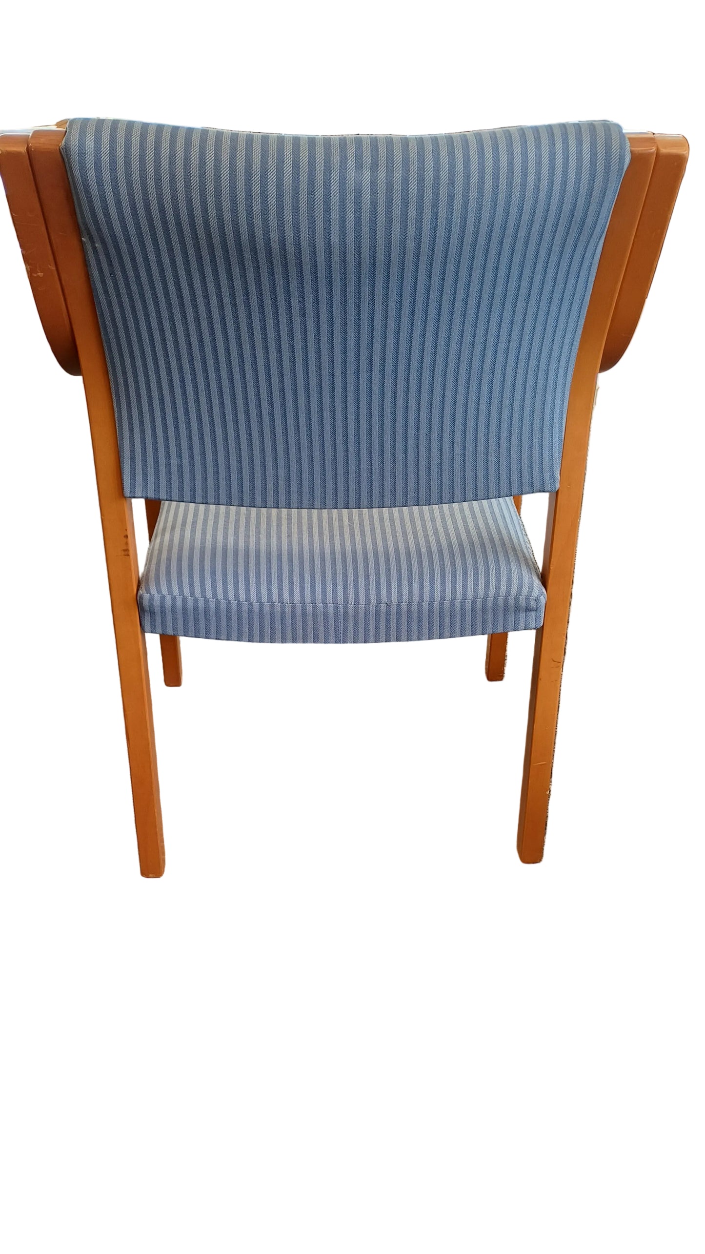 Blue stripe arm chair