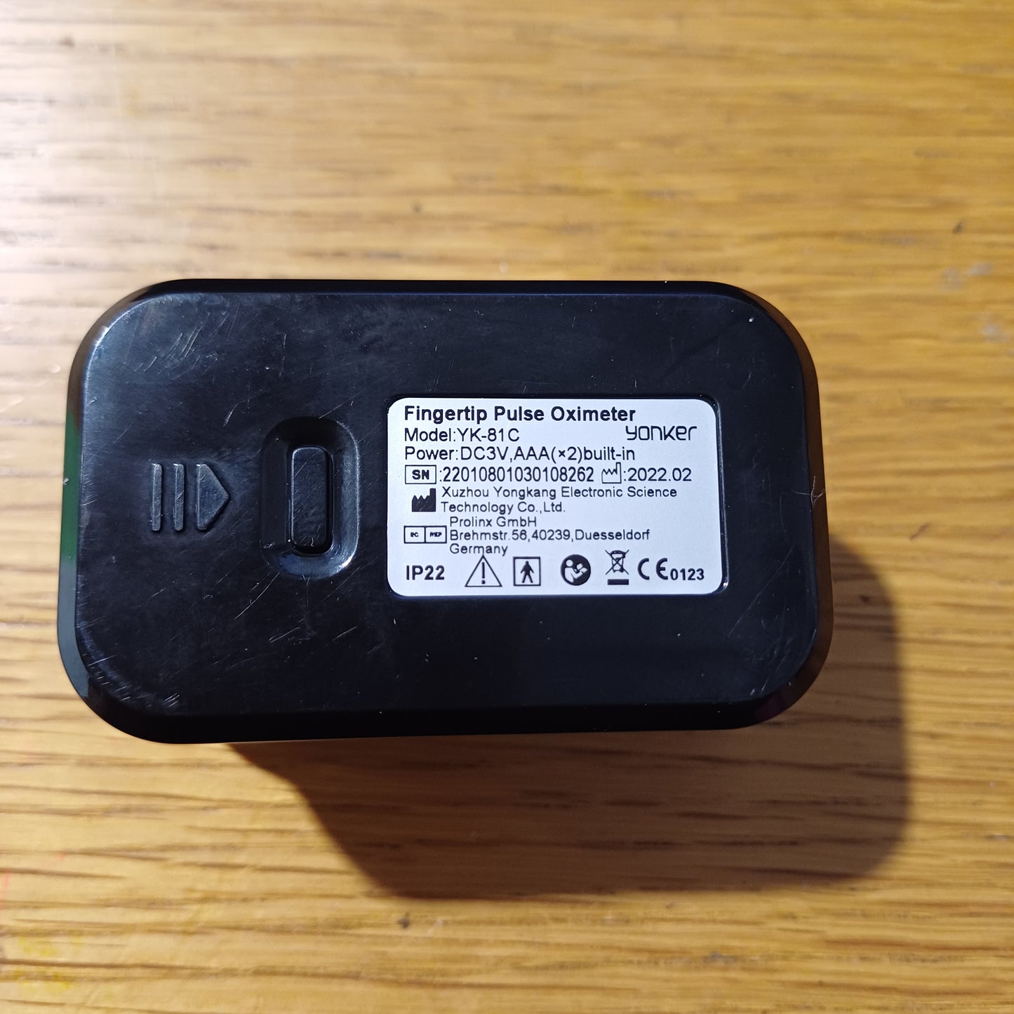 Pulse Oximeter- Black- Yonker Brand