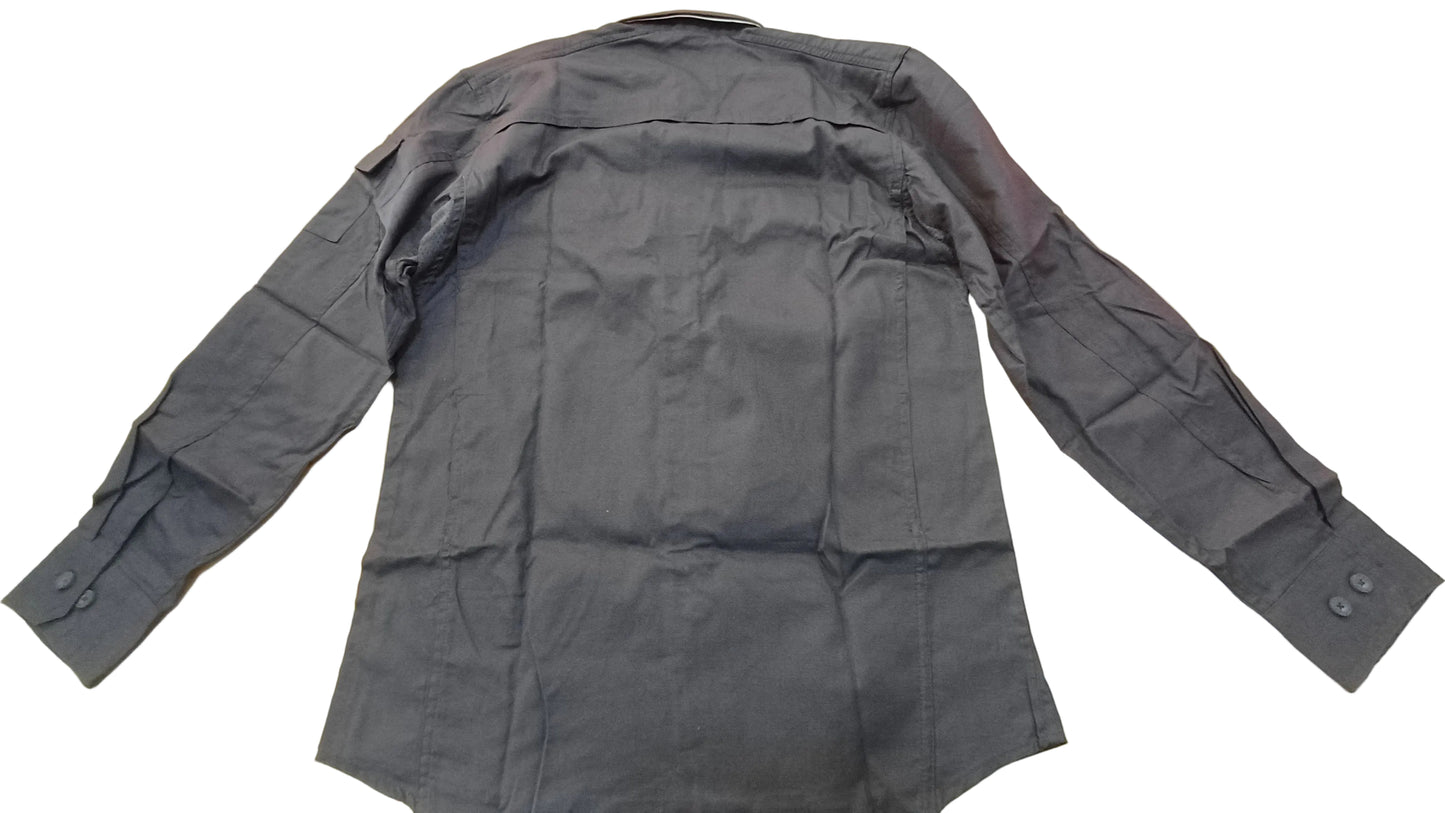 Syzmik Mens Rugged Cooling Long Sleeve Shirt Charcoal ZW400 -XS
